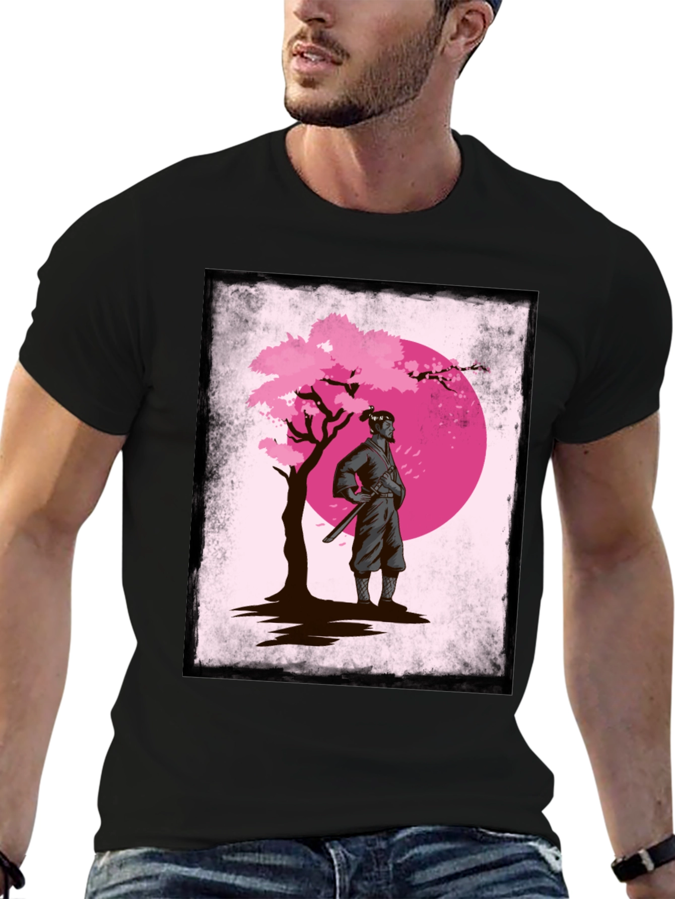 Samurai Cherry Blossom T-Shirt