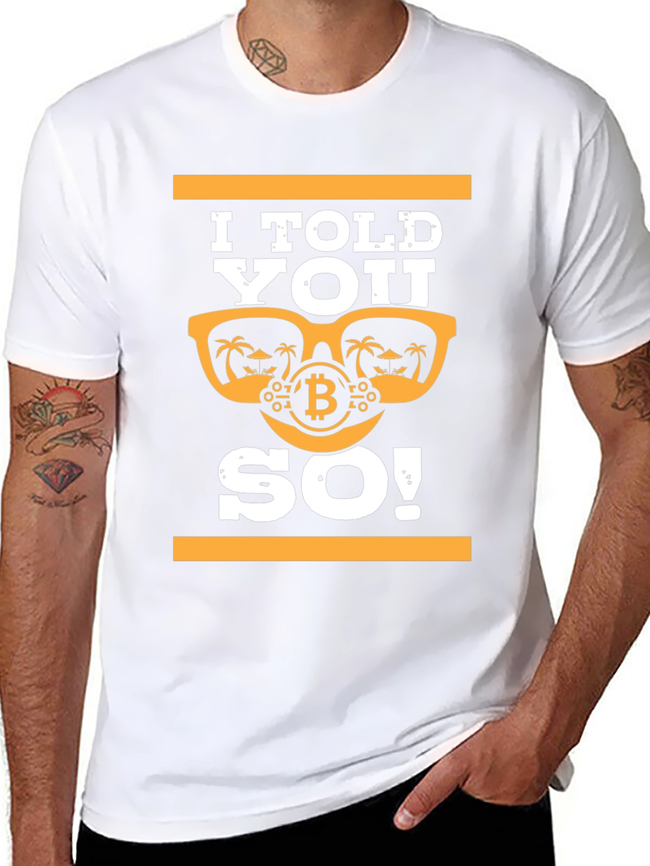 I Told You So! Bitcoin Sunglasses T-Shirt