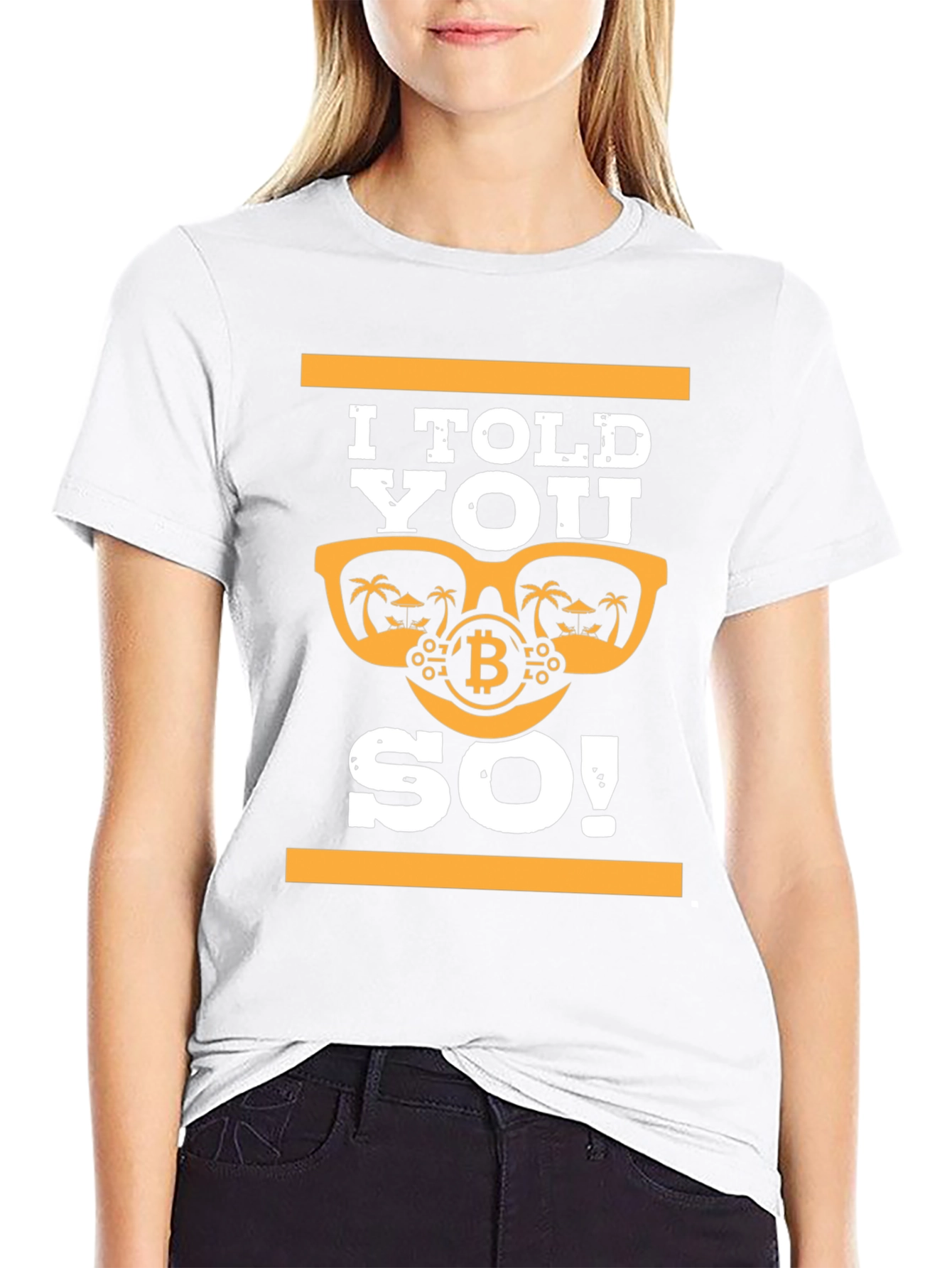 I Told You So! Bitcoin Sunglasses T-Shirt