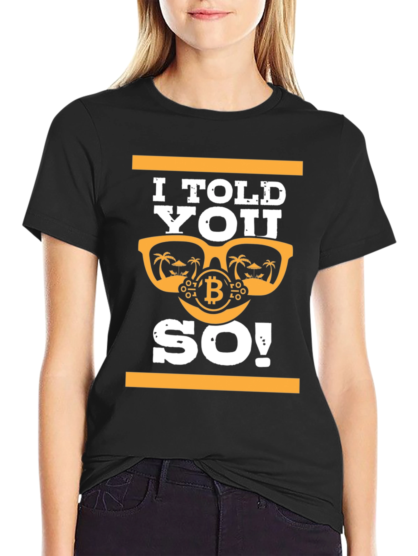 I Told You So! Bitcoin Sunglasses T-Shirt