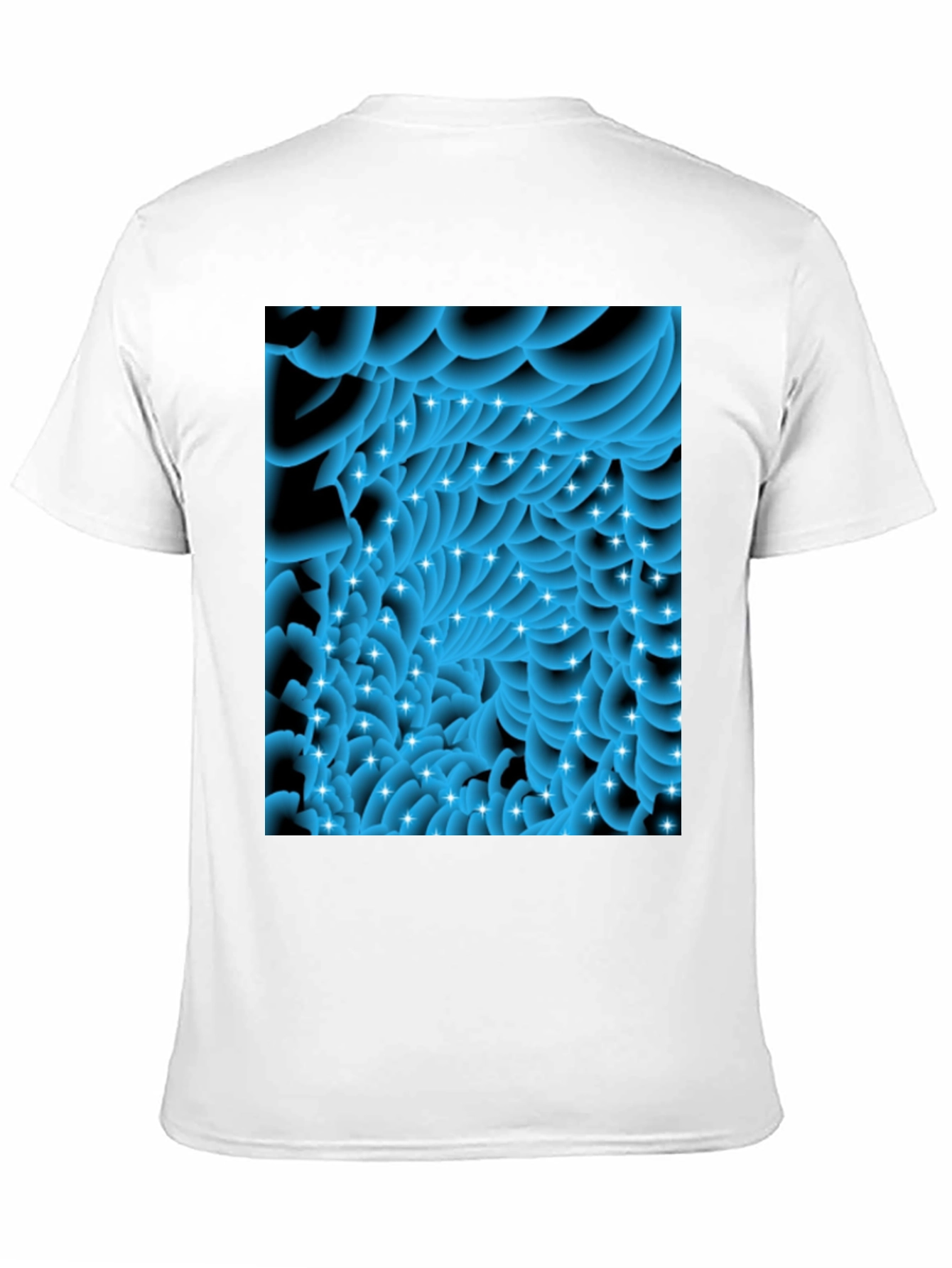 Abstract Swirls Tee - Modern Graphic Black T-Shirt