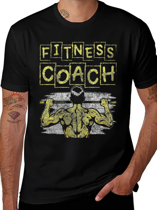 Fitness Coach Graphic T-Shirt - Workout Motivation