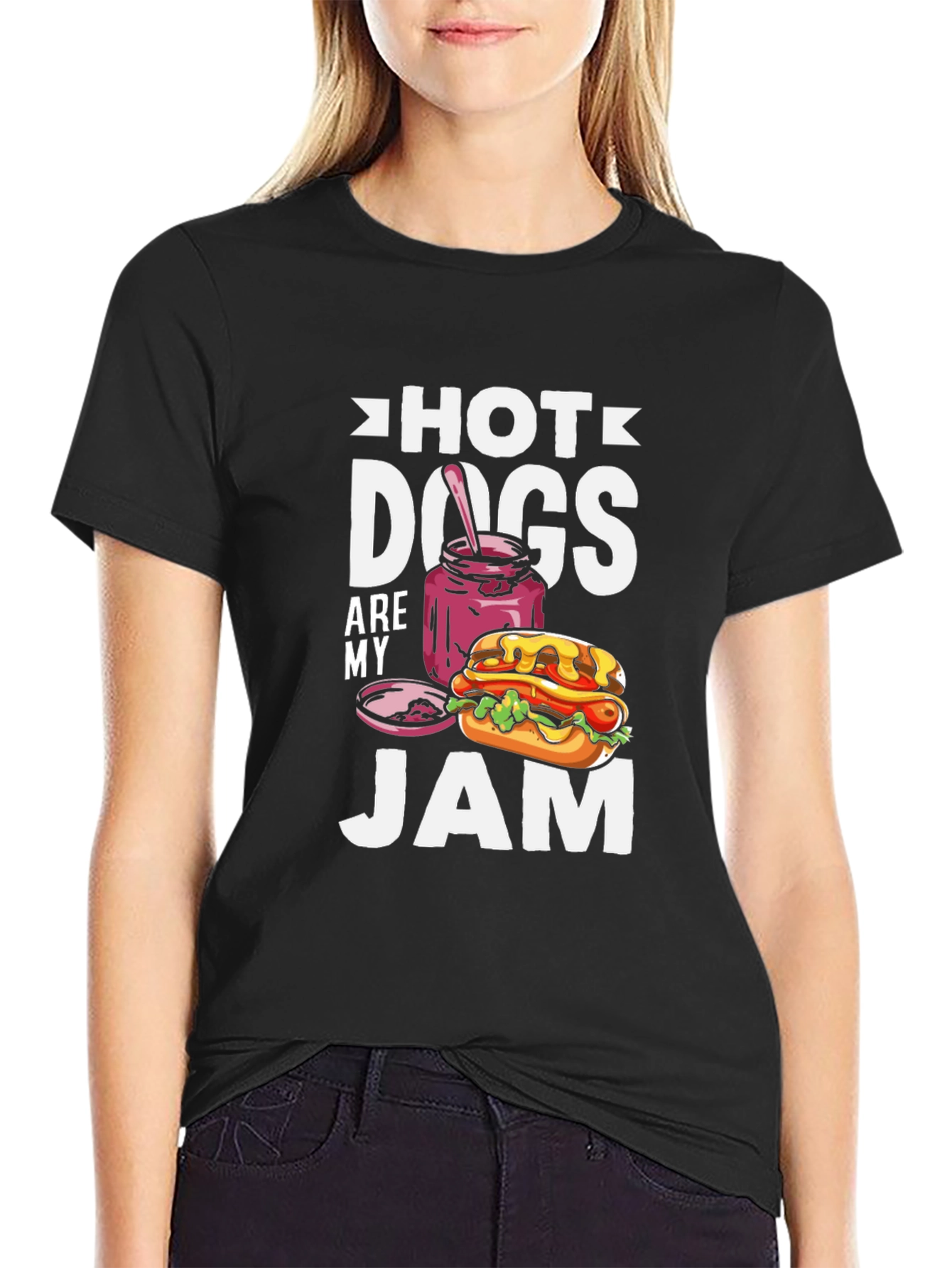 Hot Dogs Are My Jam T-Shirt - Foodie Tee