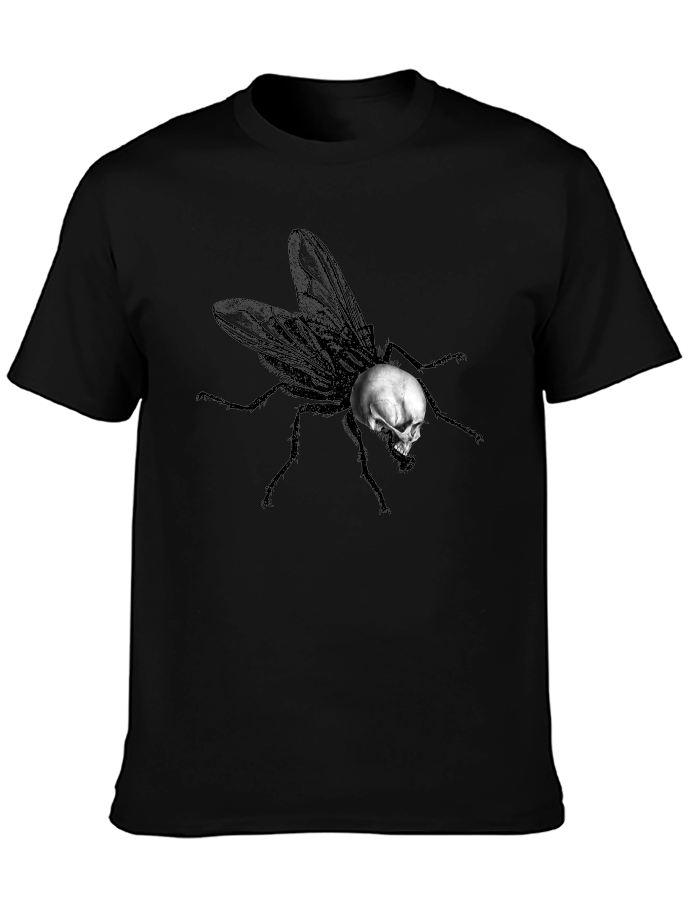 Skull Fly Graphic T-Shirt - Unique Design