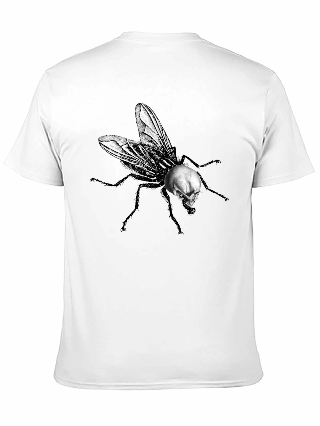 Skull Fly Graphic T-Shirt - Unique Design