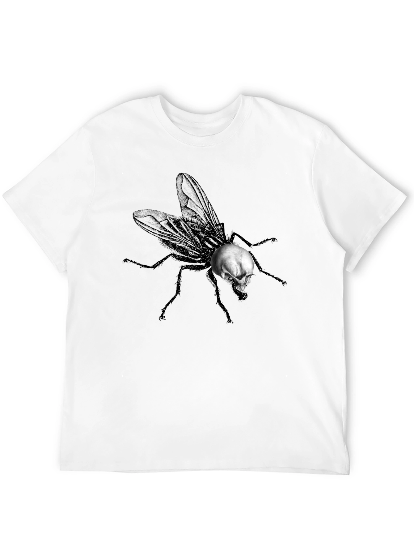 Skull Fly Graphic T-Shirt - Unique Design