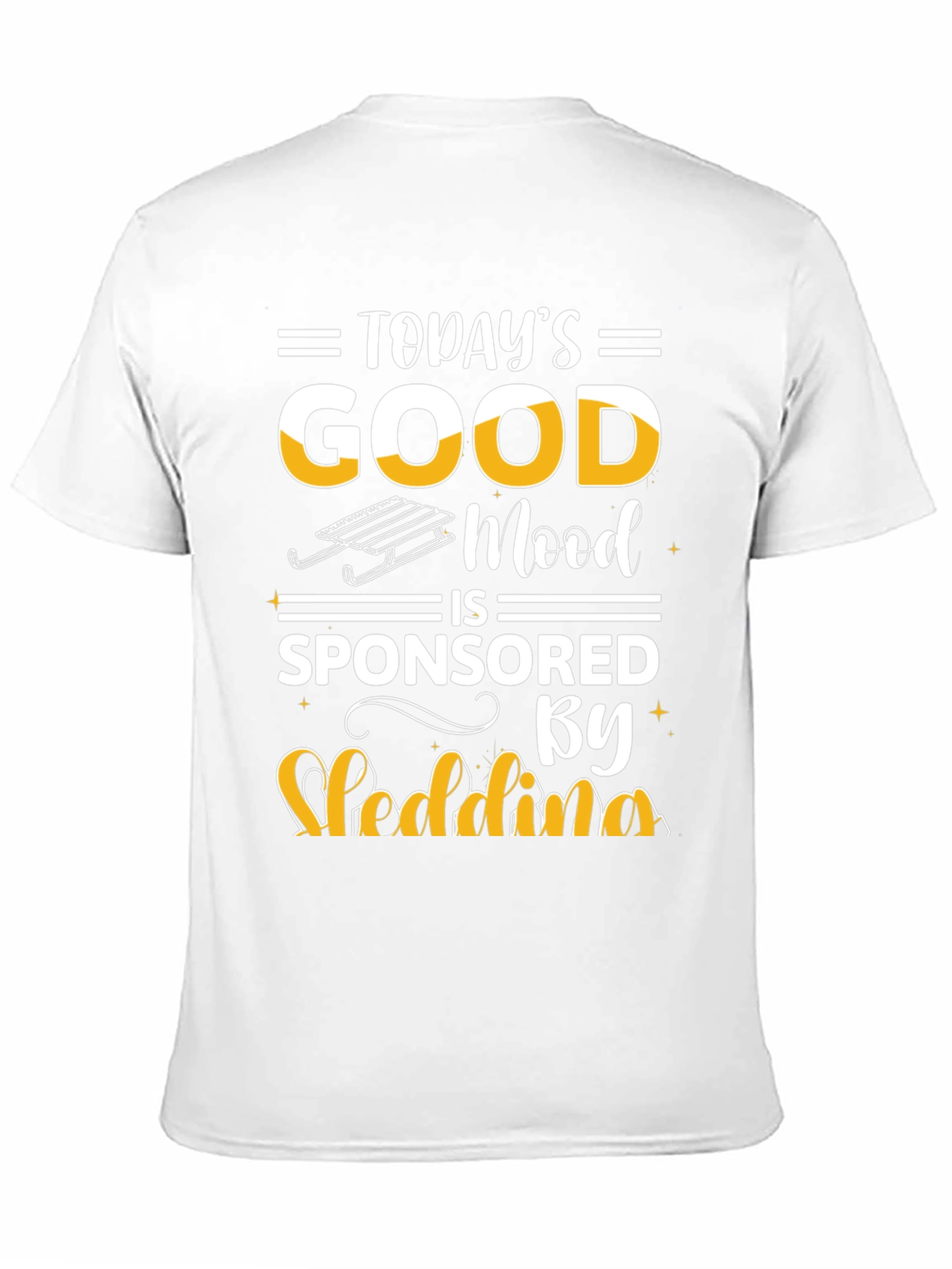 Todays Good Mood Sledding Graphic Tee