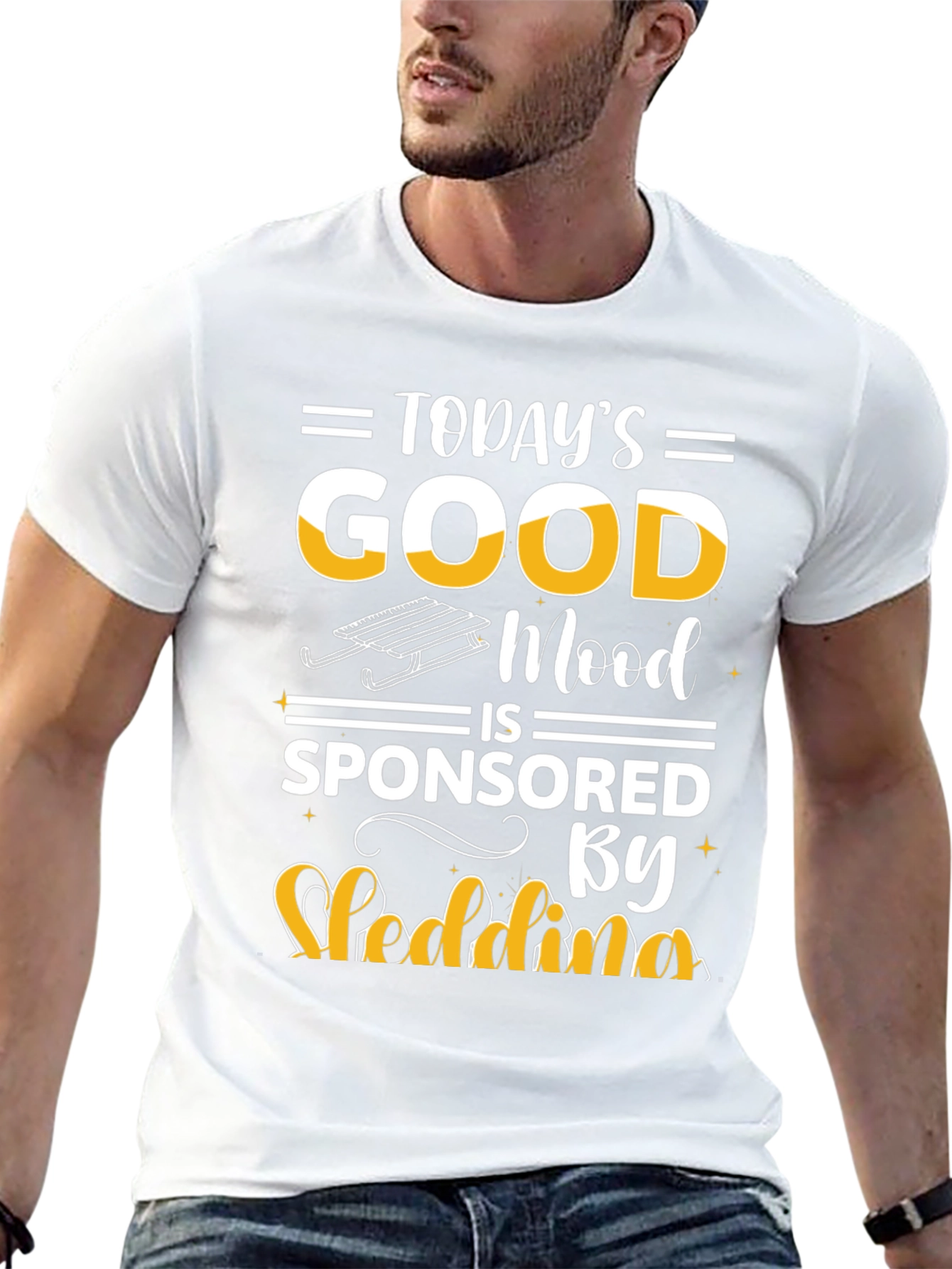 Todays Good Mood Sledding Graphic Tee