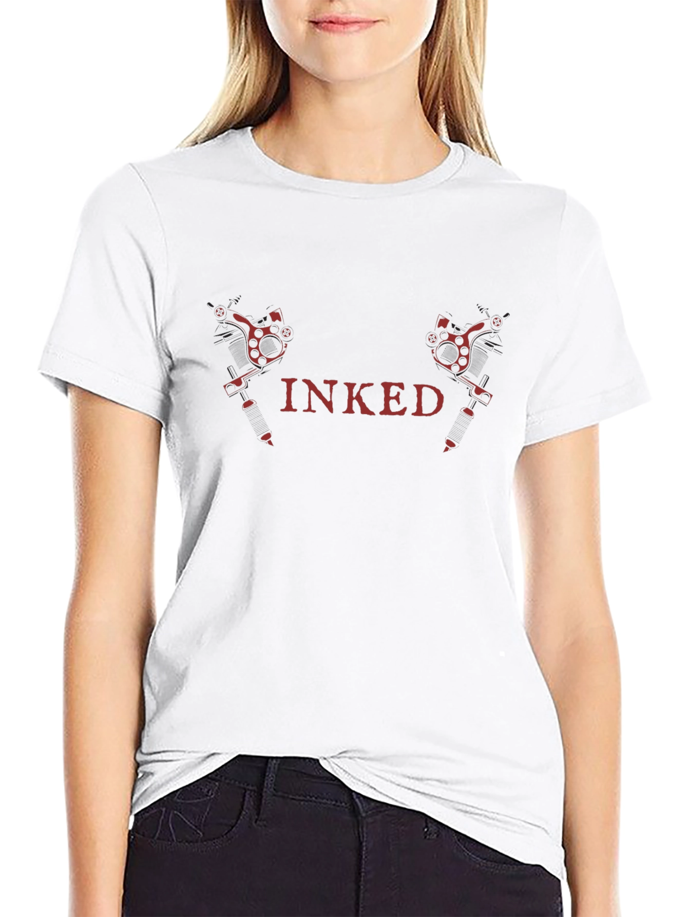 Inked Black T-Shirt - Tattoo Art Style Tee