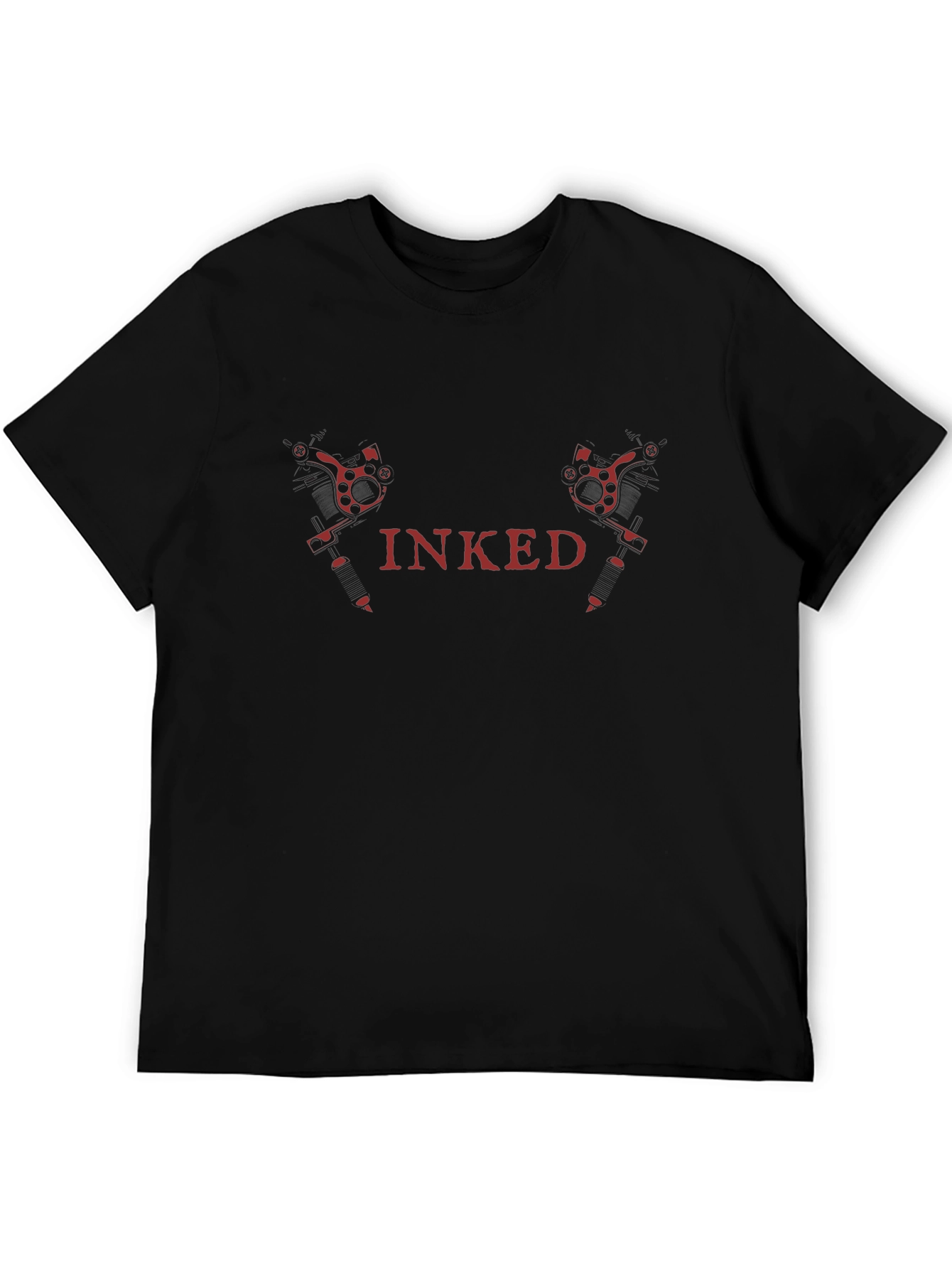 Inked Black T-Shirt - Tattoo Art Style Tee