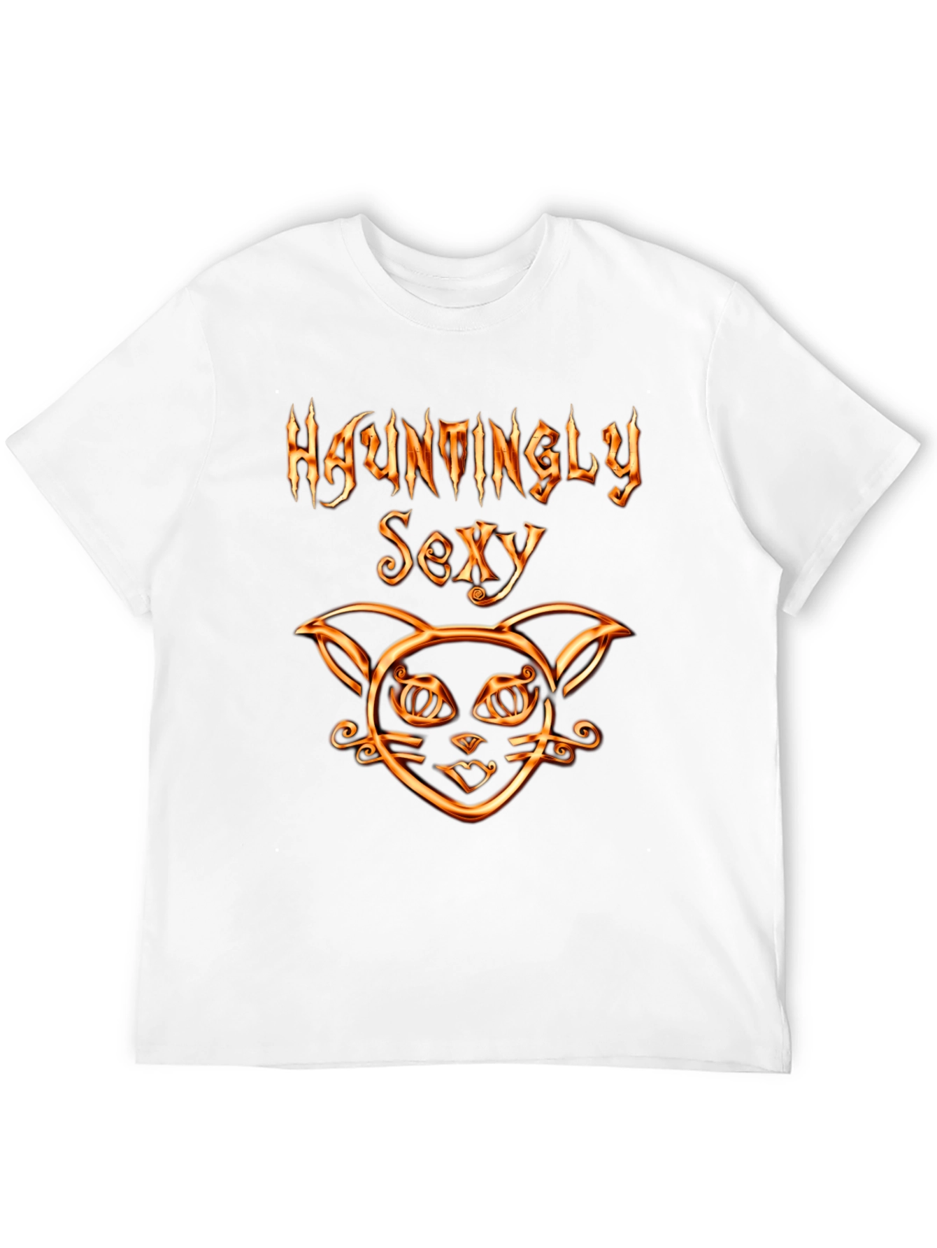Hauntingly Sexy Cat Graphic T-Shirt