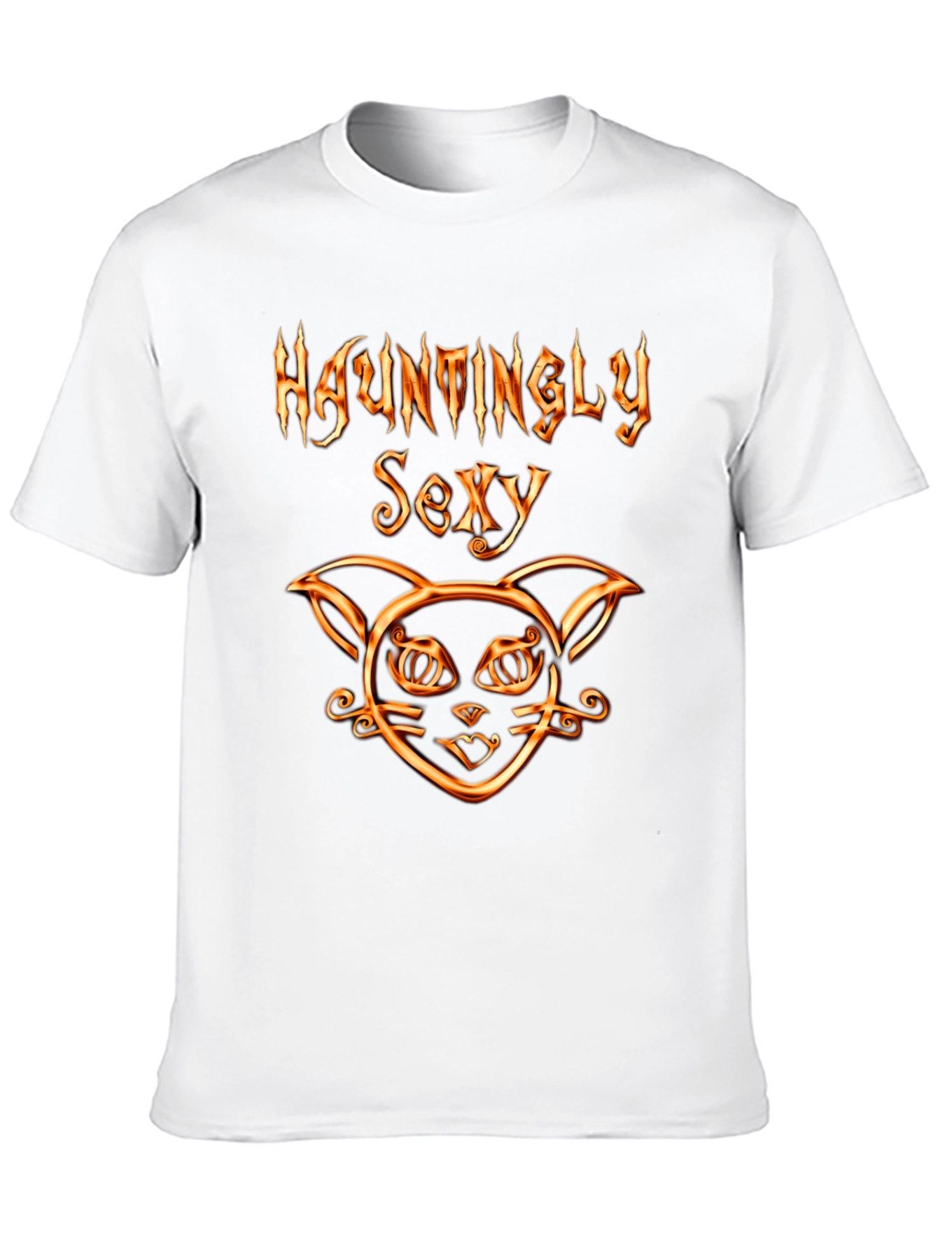 Hauntingly Sexy Cat Graphic T-Shirt