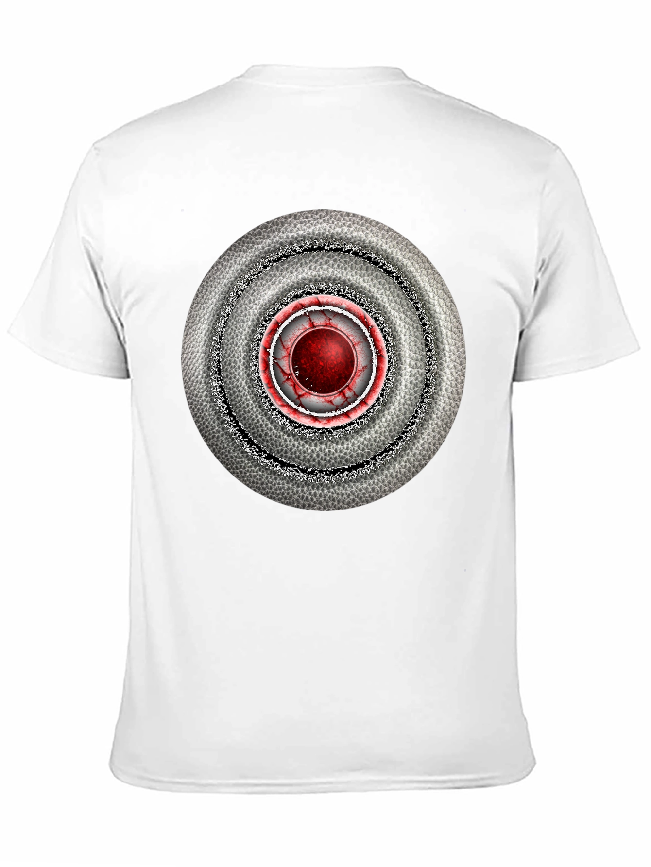 Abstract Target Graphic Mens Black T-Shirt