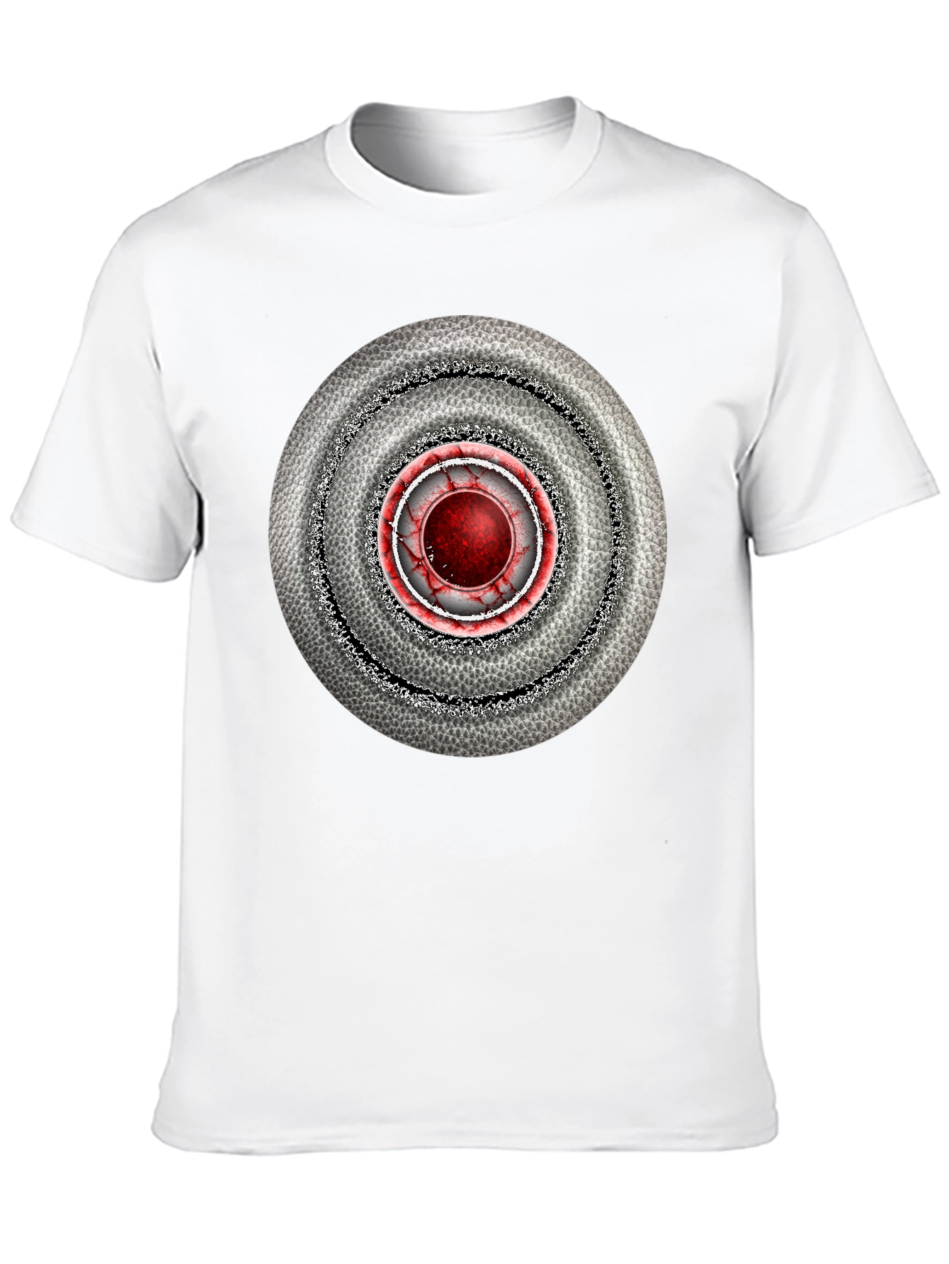 Abstract Target Graphic Mens Black T-Shirt