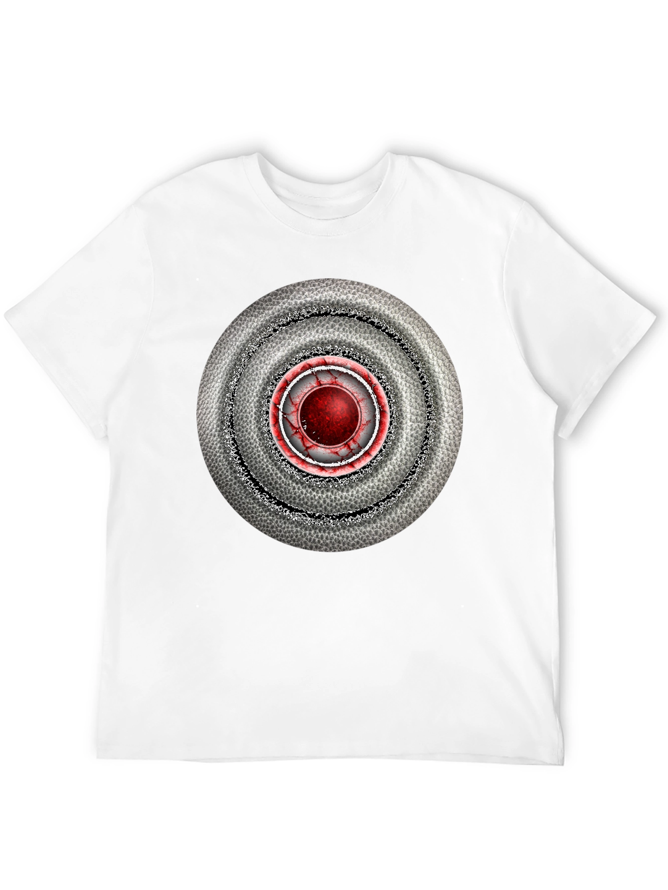 Abstract Target Graphic Mens Black T-Shirt