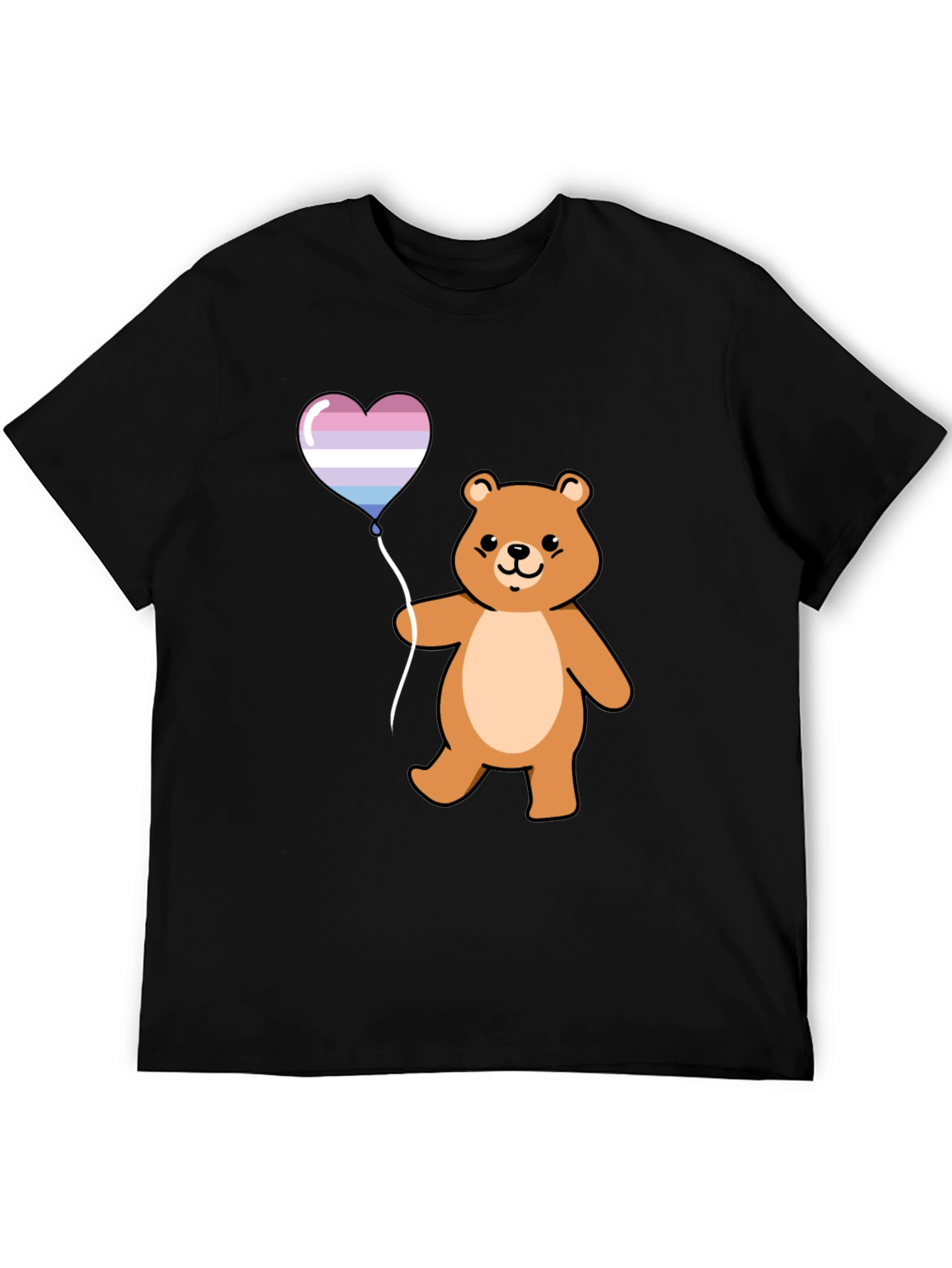 Bear Heart Balloon Graphic T-Shirt