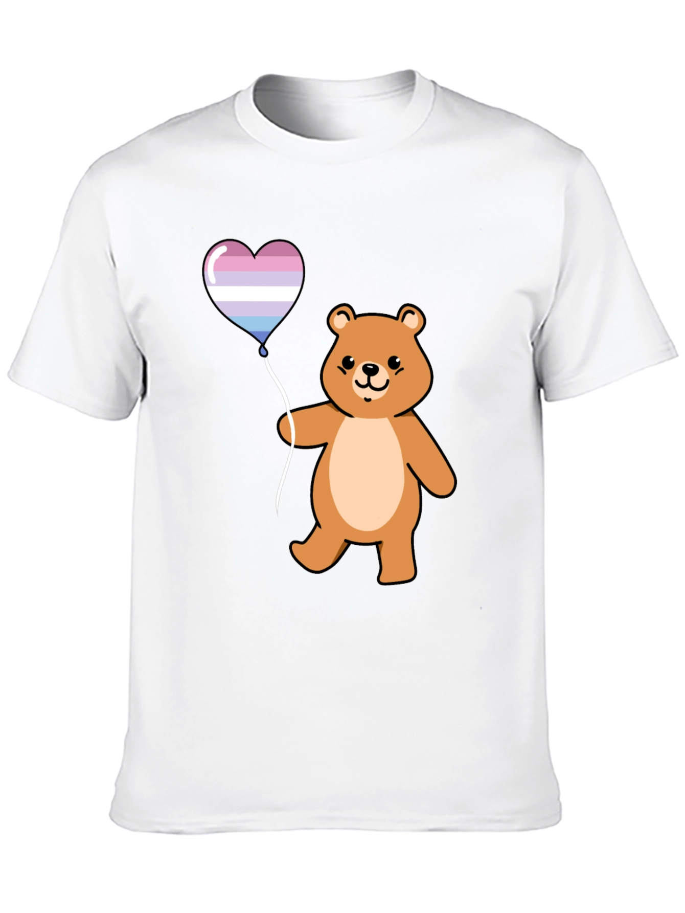 Bear Heart Balloon Graphic T-Shirt