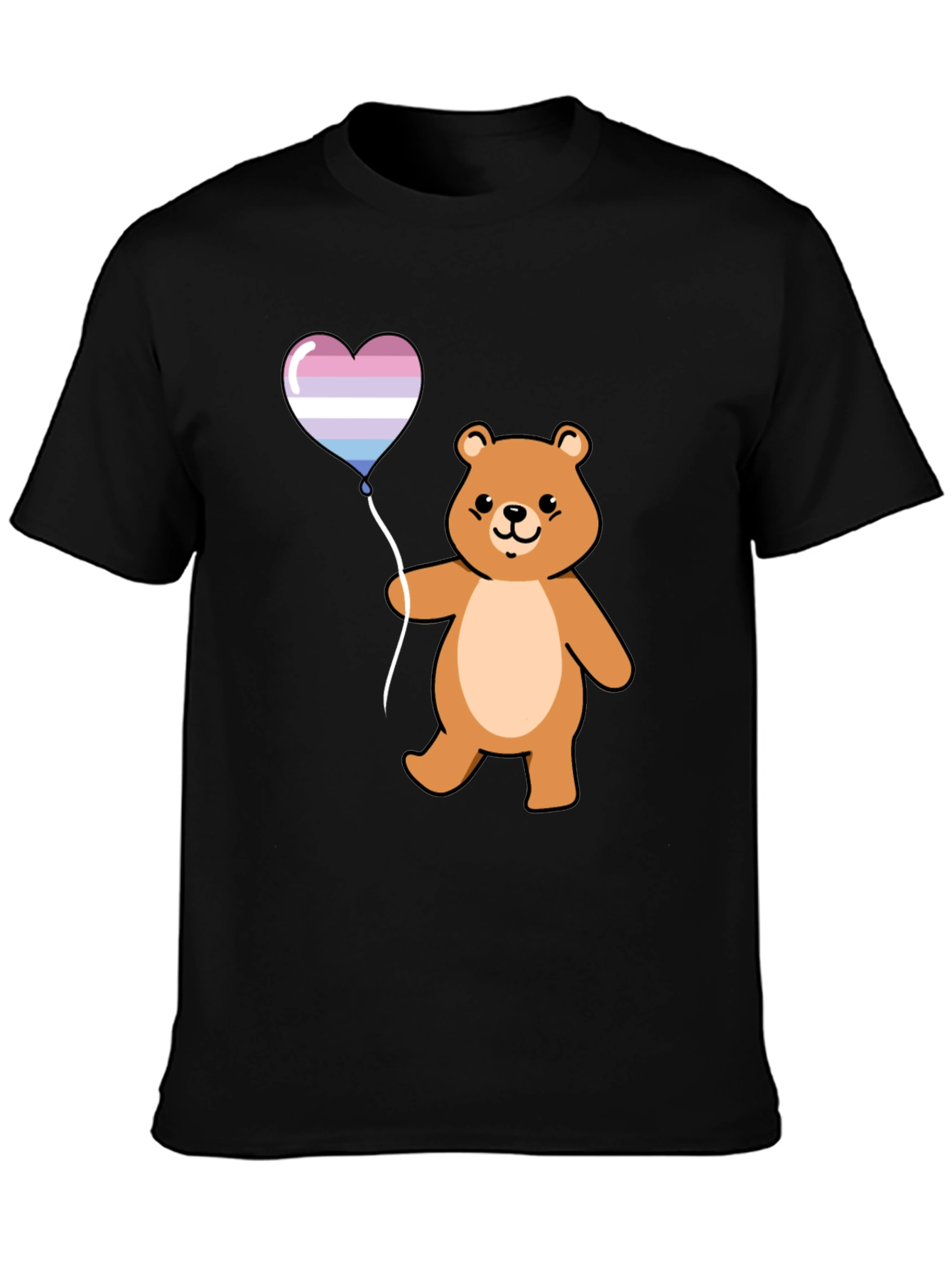 Bear Heart Balloon Graphic T-Shirt