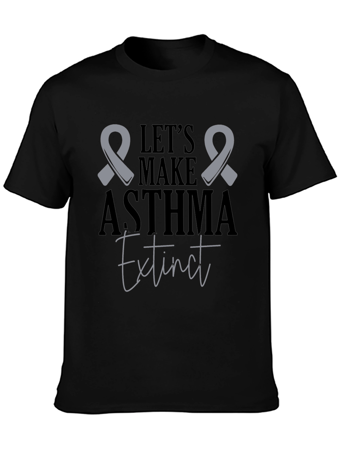 Asthma Awareness T-Shirt: Lets Make Asthma Extinct