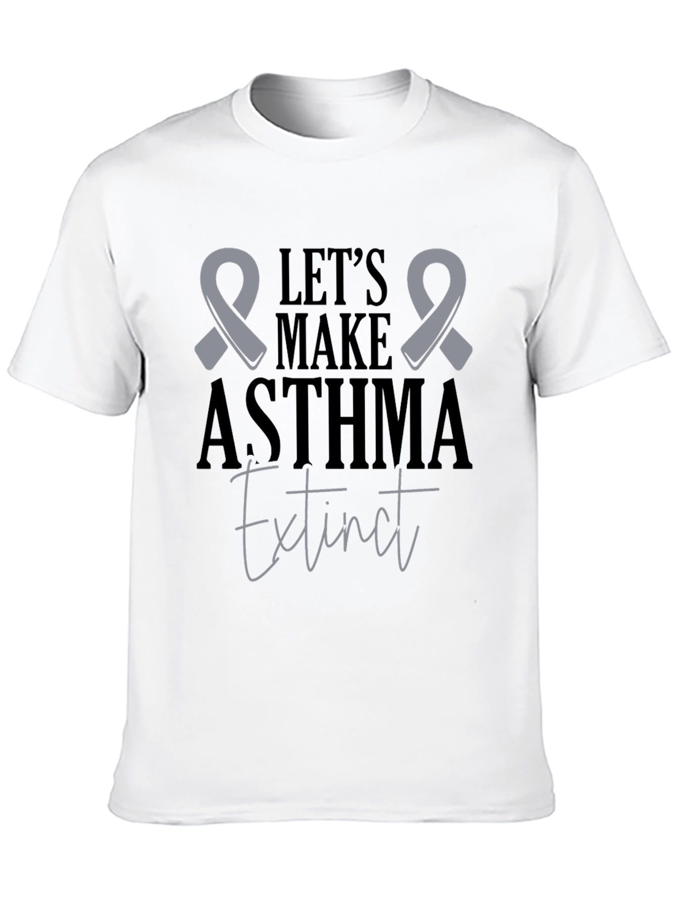 Asthma Awareness T-Shirt: Lets Make Asthma Extinct