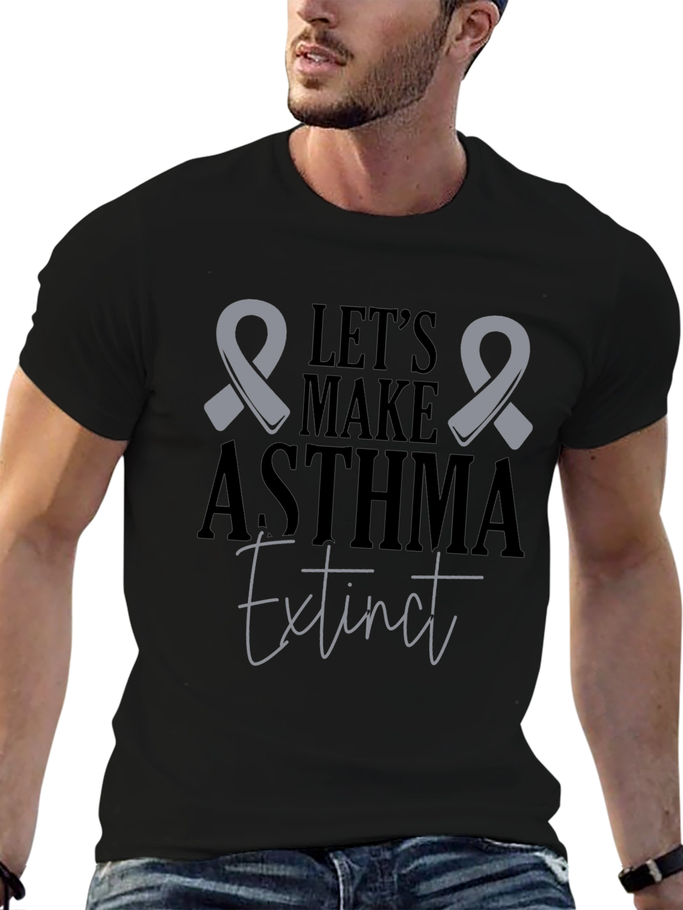 Asthma Awareness T-Shirt: Lets Make Asthma Extinct