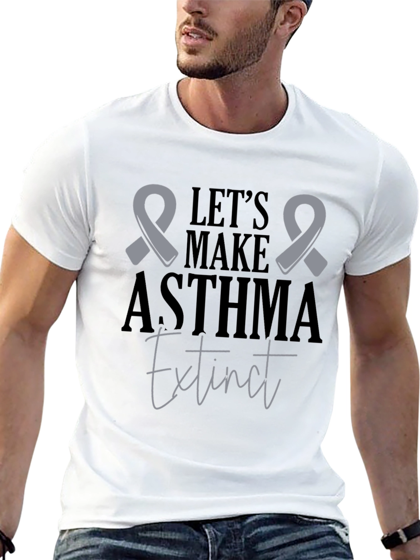 Asthma Awareness T-Shirt: Lets Make Asthma Extinct