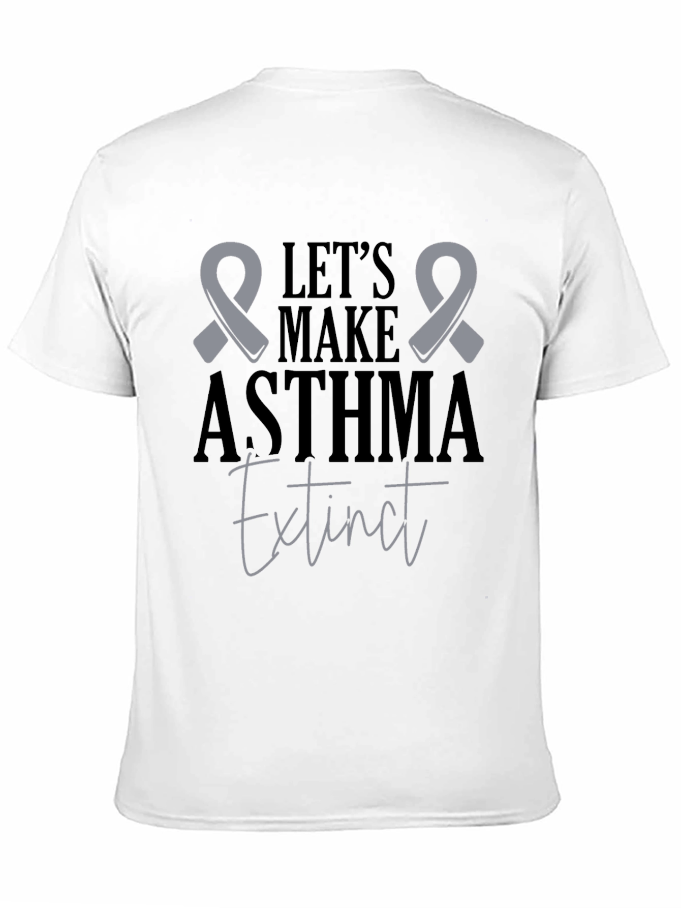 Asthma Awareness T-Shirt: Lets Make Asthma Extinct