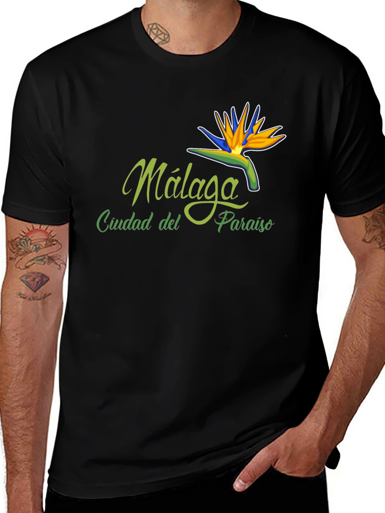 Malaga Bird of Paradise T-Shirt - City Souvenir Tee