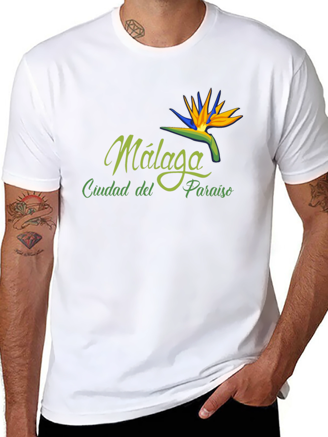 Malaga Bird of Paradise T-Shirt - City Souvenir Tee