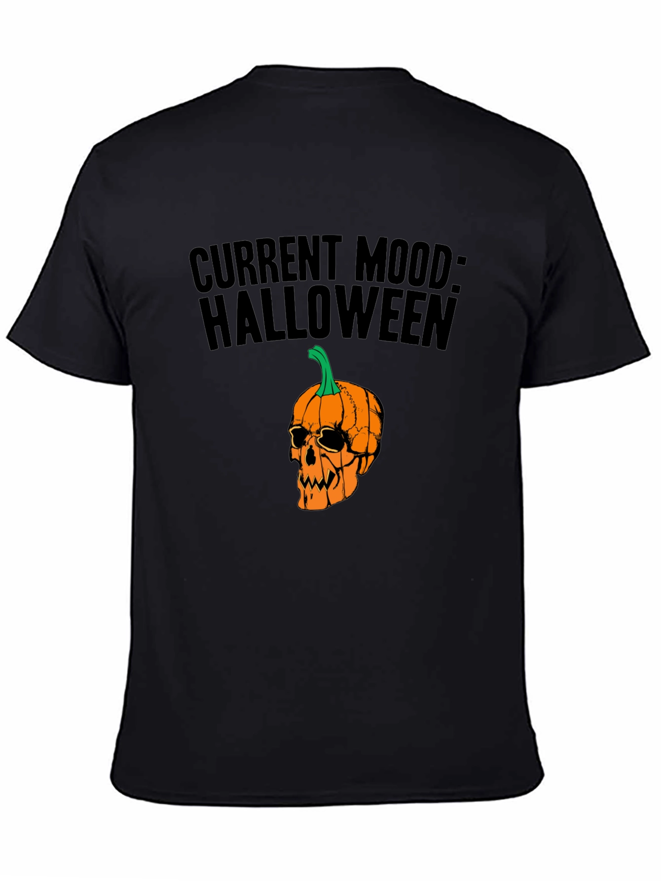 Halloween Mood Graphic Tee - Black Unisex T-Shirt