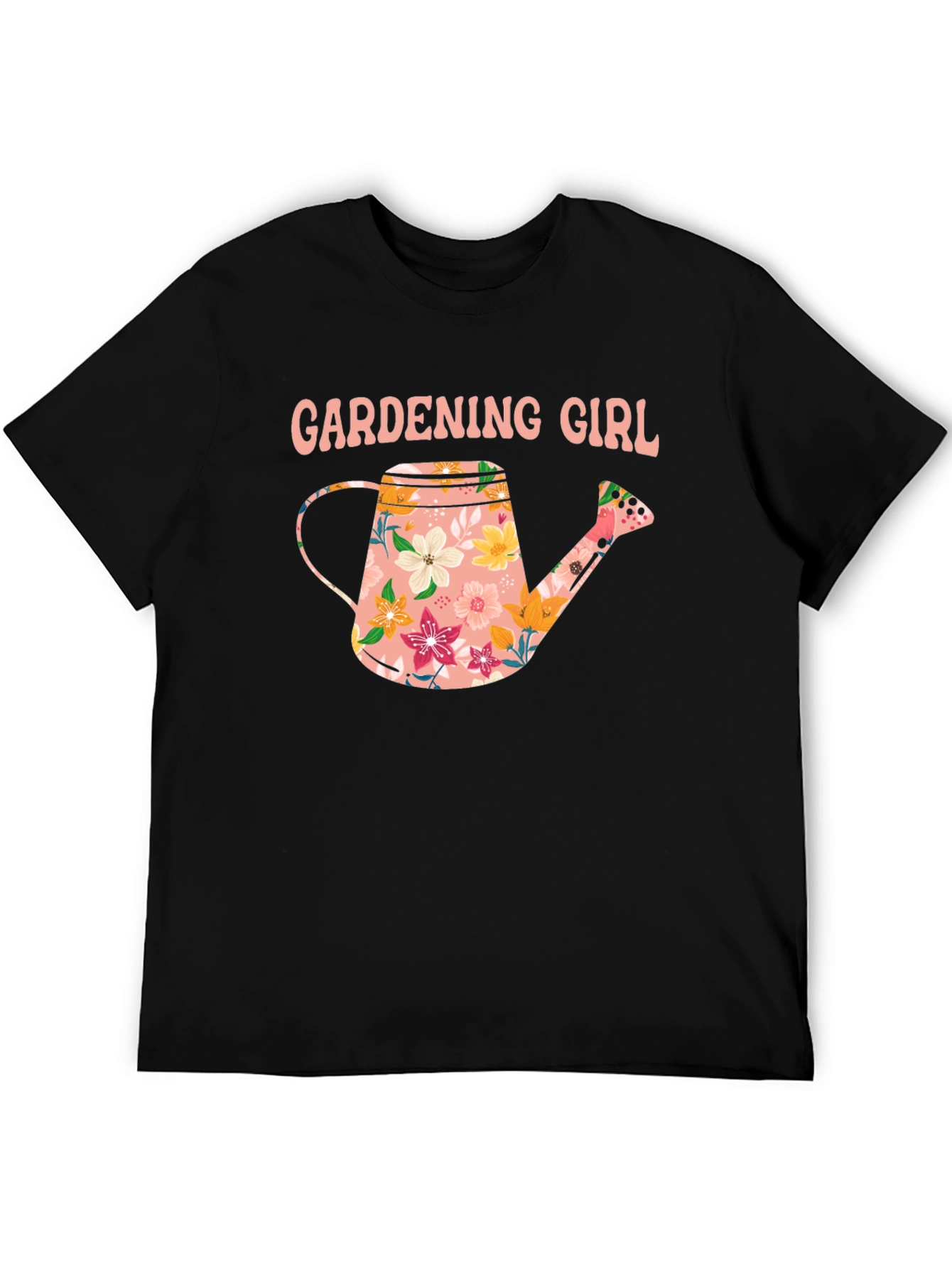 Gardening Girl Floral Watering Can T-Shirt