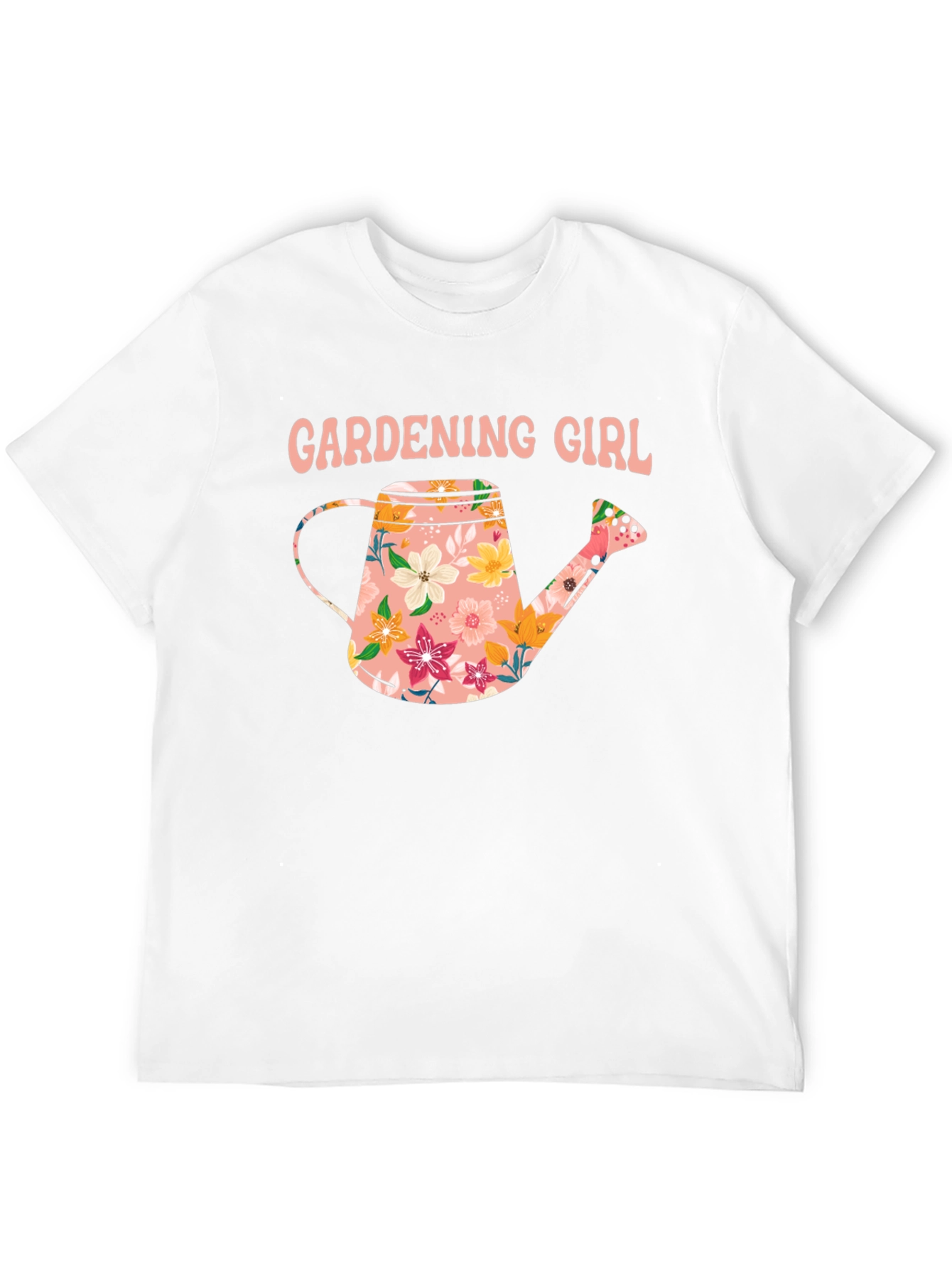 Gardening Girl Floral Watering Can T-Shirt