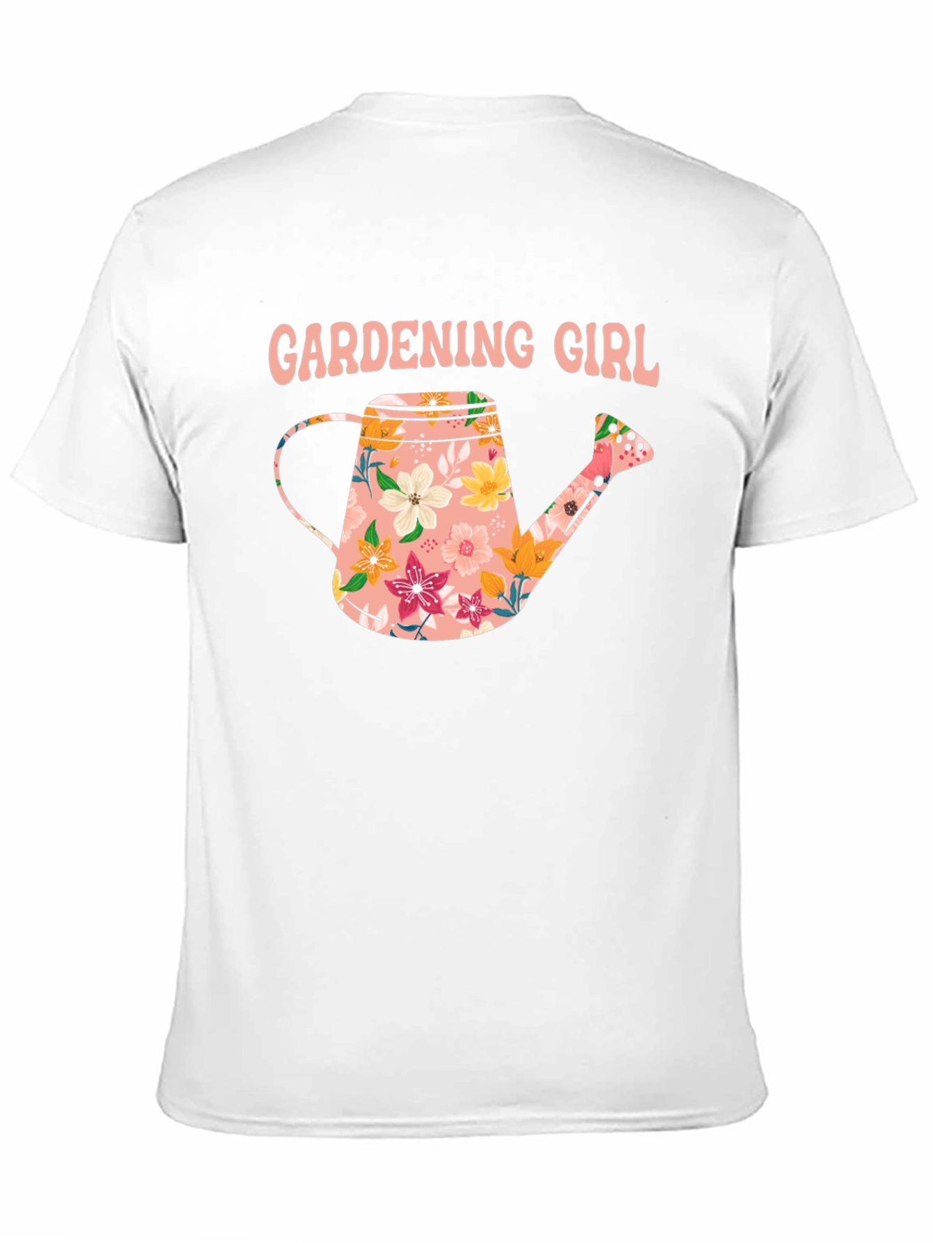 Gardening Girl Floral Watering Can T-Shirt
