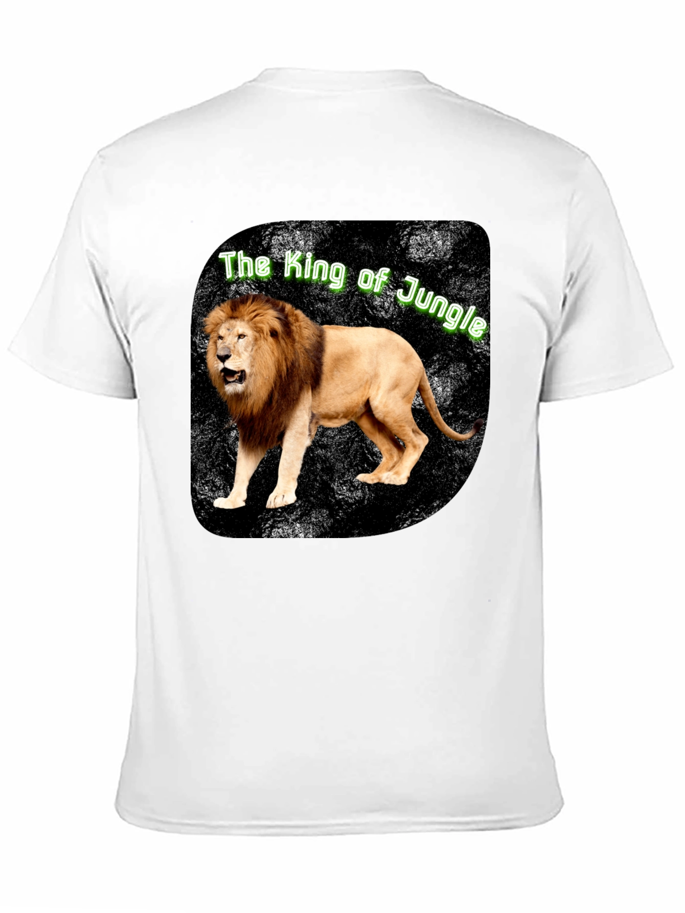 King of the Jungle Lion Graphic Tee - Black
