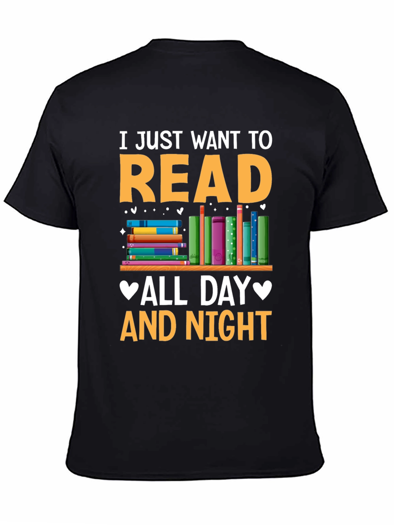 Read All Day and Night Graphic T-Shirt