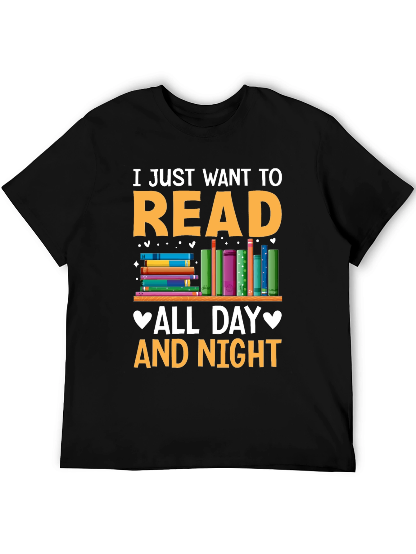 Read All Day and Night Graphic T-Shirt