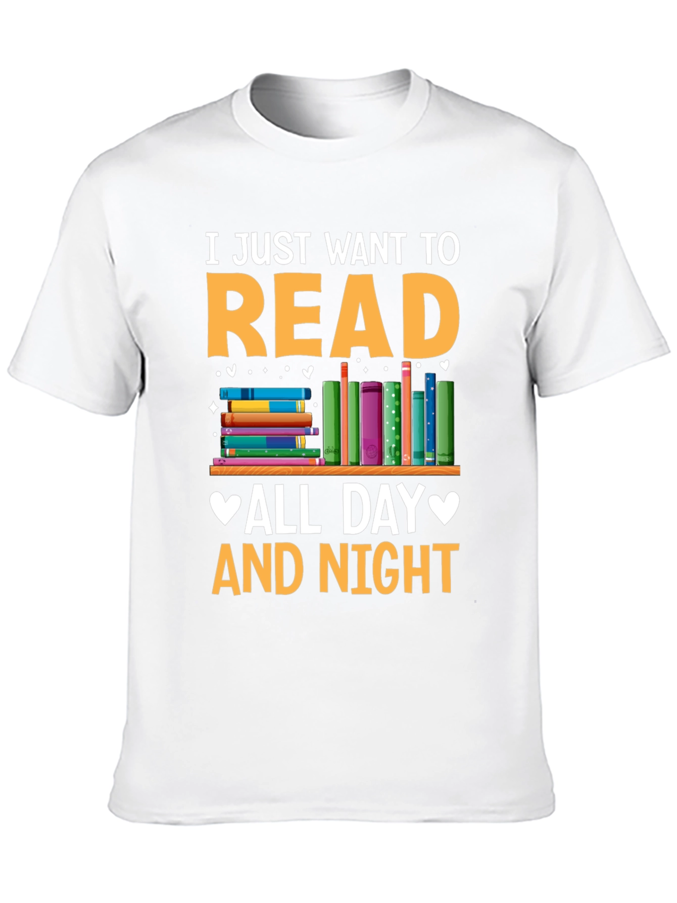 Read All Day and Night Graphic T-Shirt