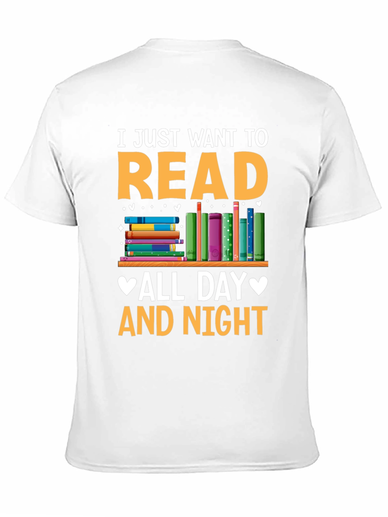 Read All Day and Night Graphic T-Shirt