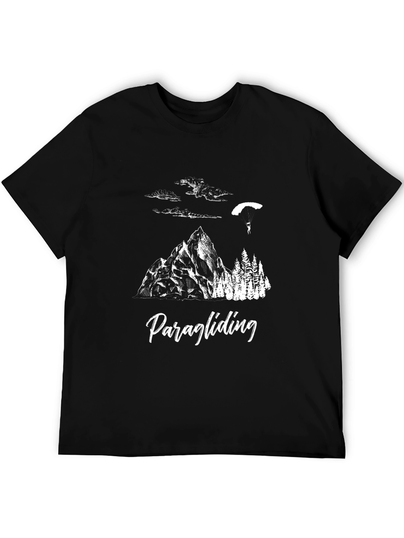 Paragliding Graphic T-Shirt - Mountain Adventure Tee