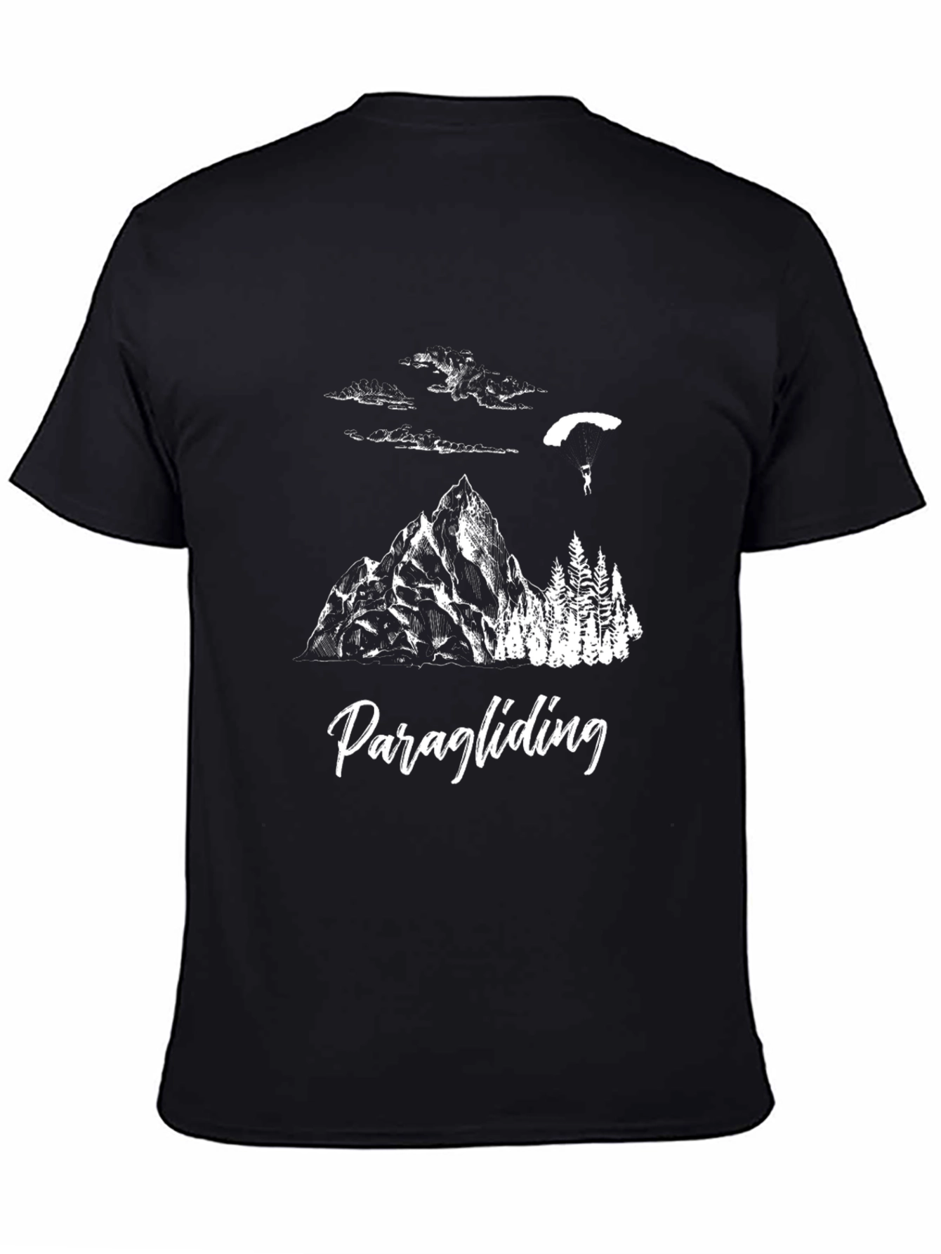 Paragliding Graphic T-Shirt - Mountain Adventure Tee