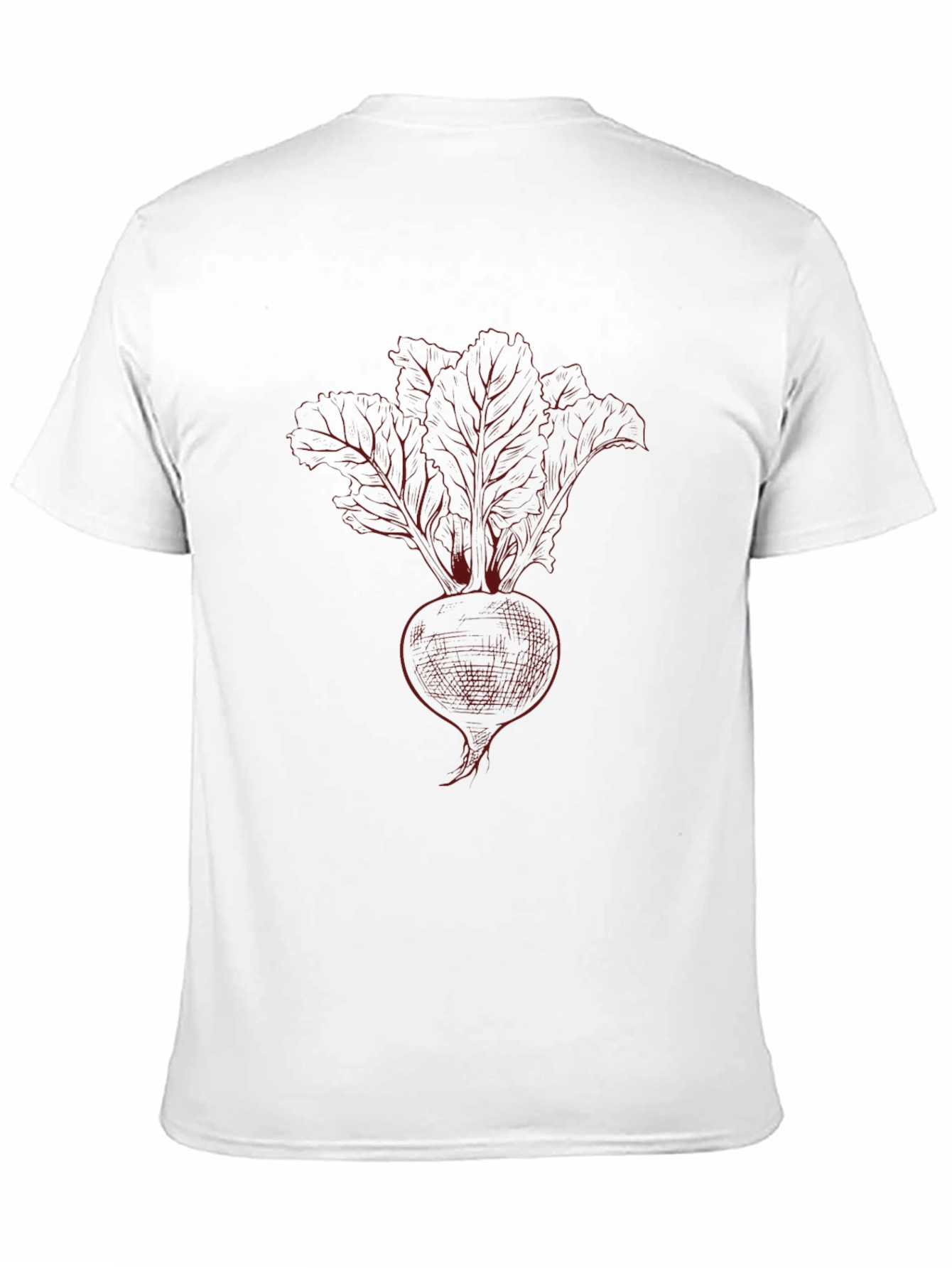 Beetroot Sketch Graphic Tee - Black Cotton T-Shirt