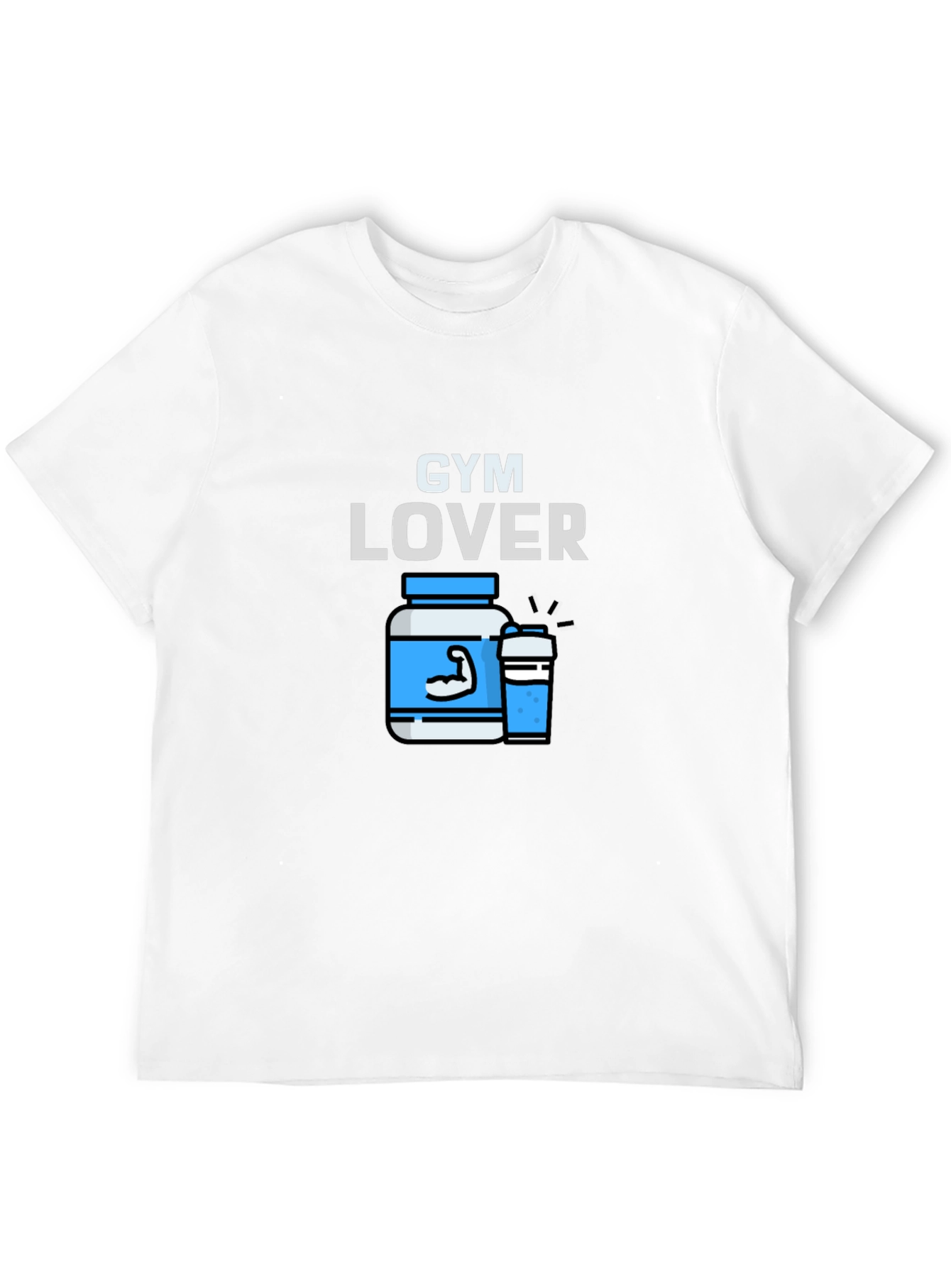 Gym Lover Graphic T-Shirt Black