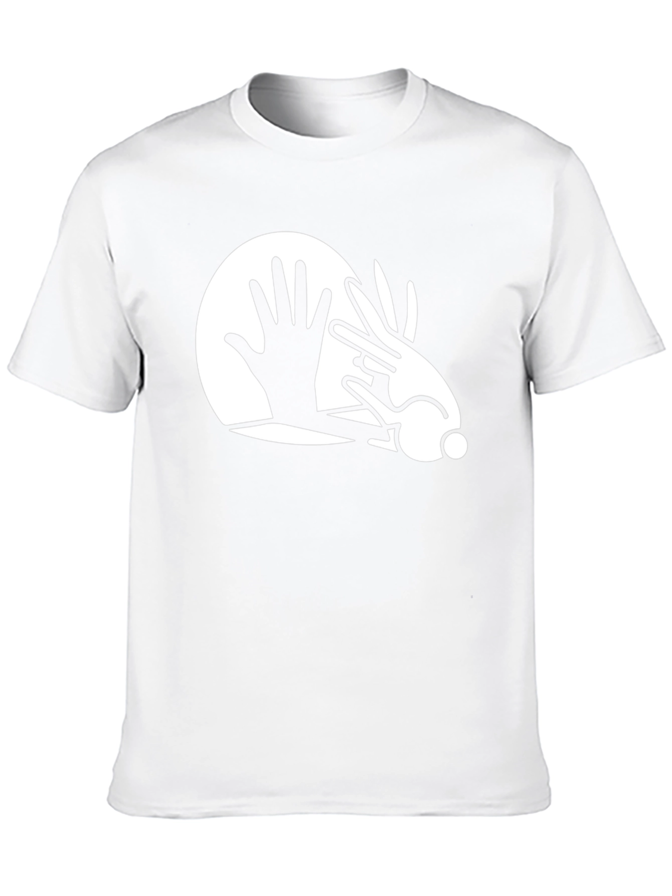 Magic Trick Tee: Hand & Rabbit Illusion Graphic T-Shirt