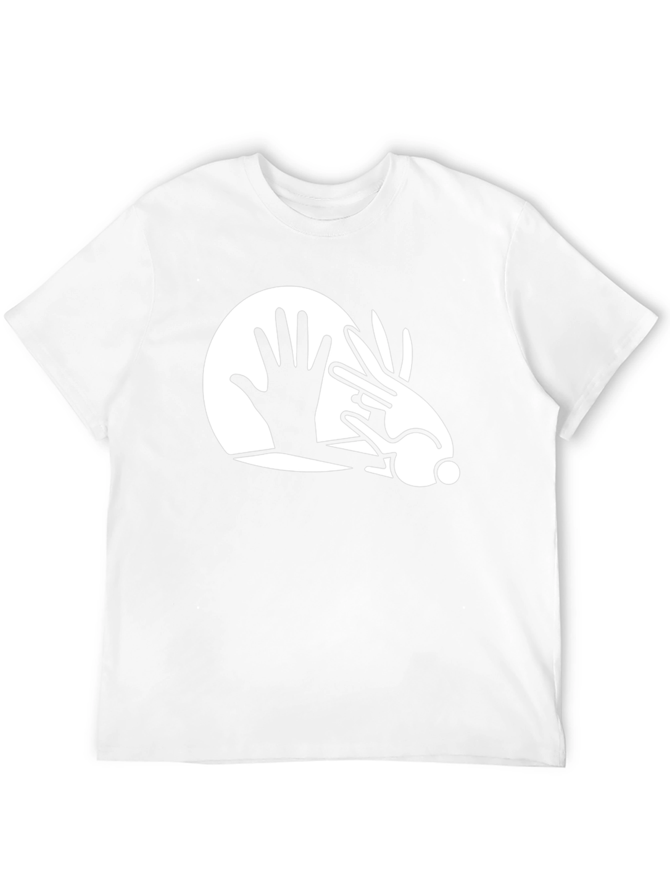 Magic Trick Tee: Hand & Rabbit Illusion Graphic T-Shirt