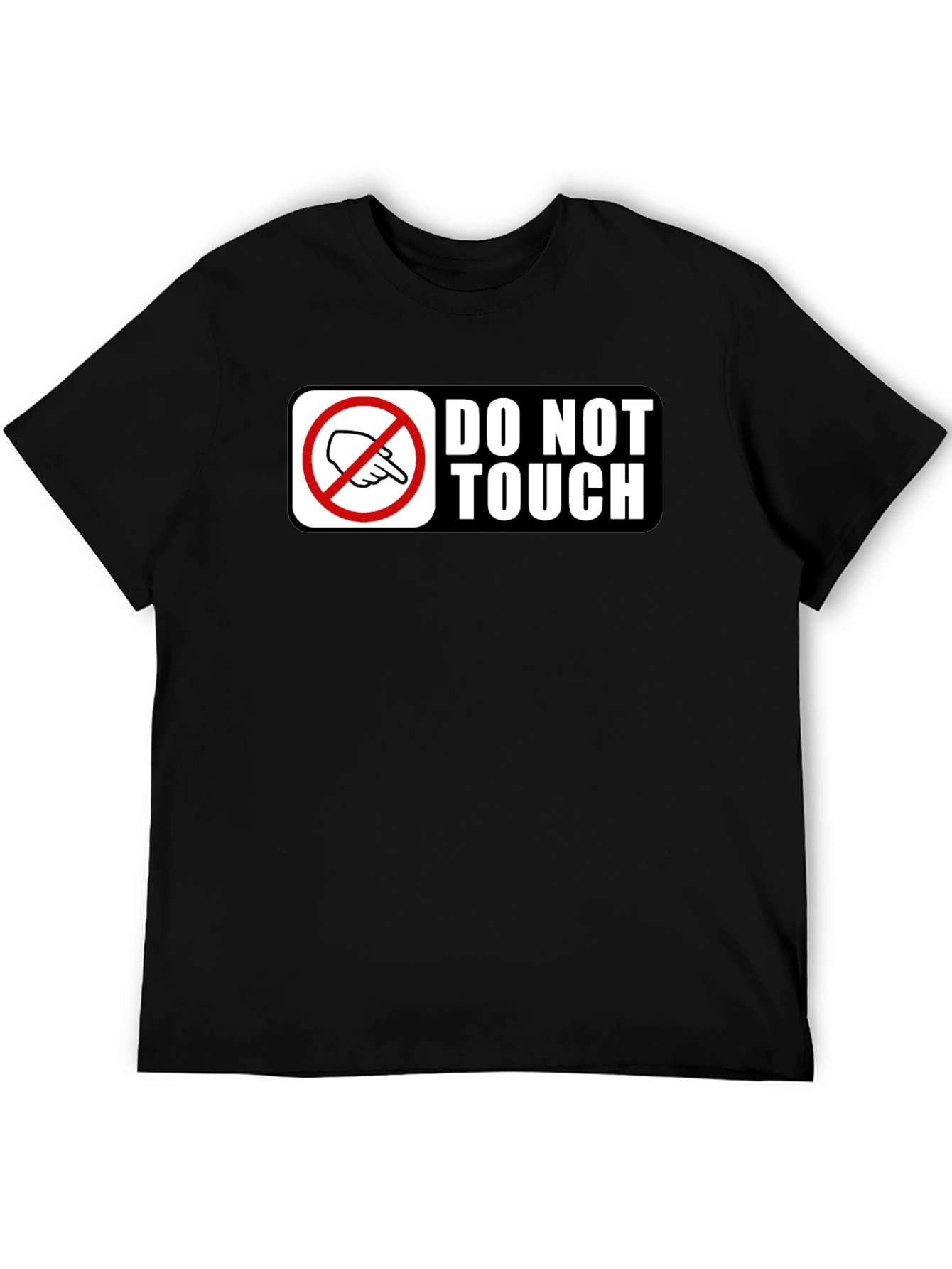 Do Not Touch Novelty Graphic Tee - Black