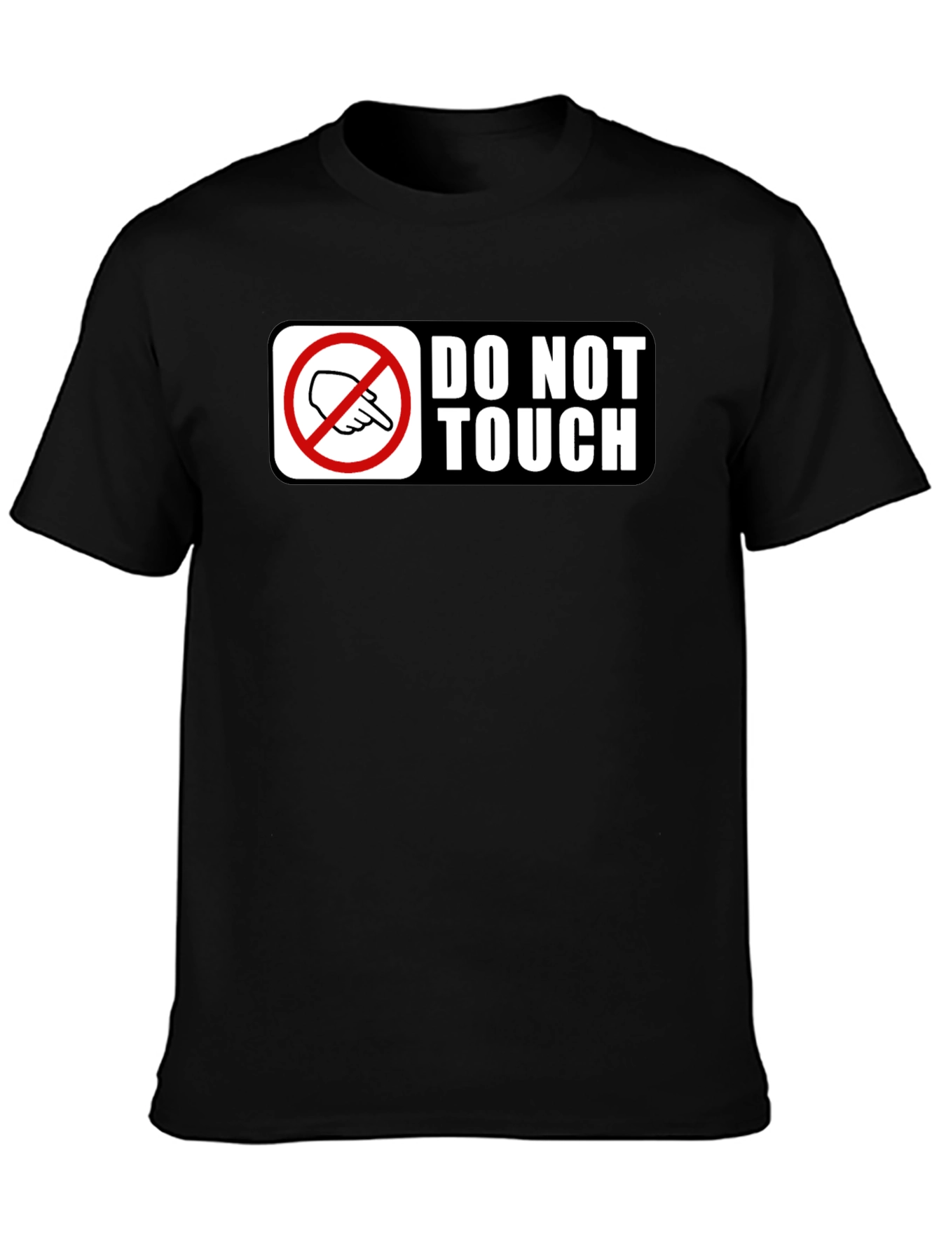 Do Not Touch Novelty Graphic Tee - Black