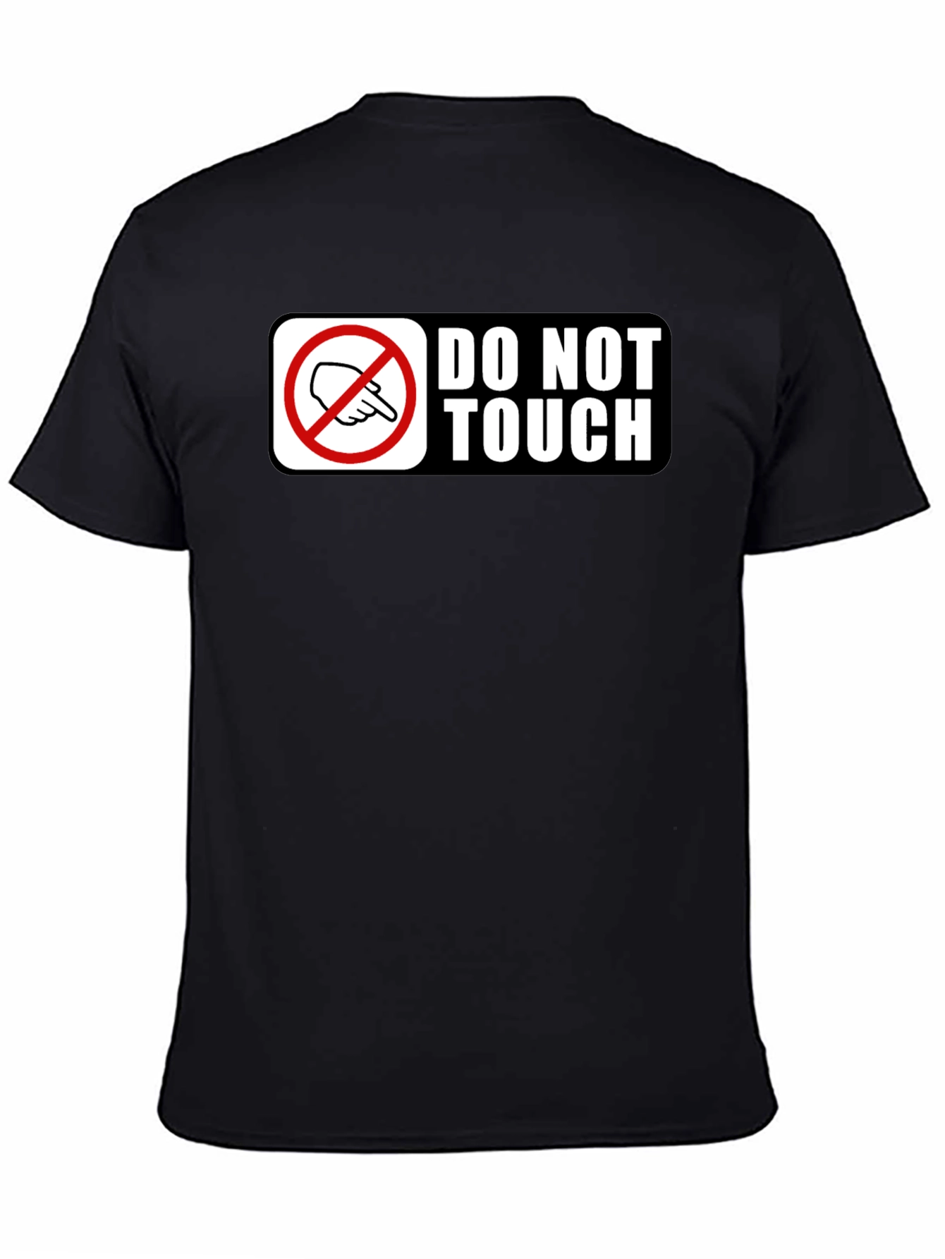 Do Not Touch Novelty Graphic Tee - Black