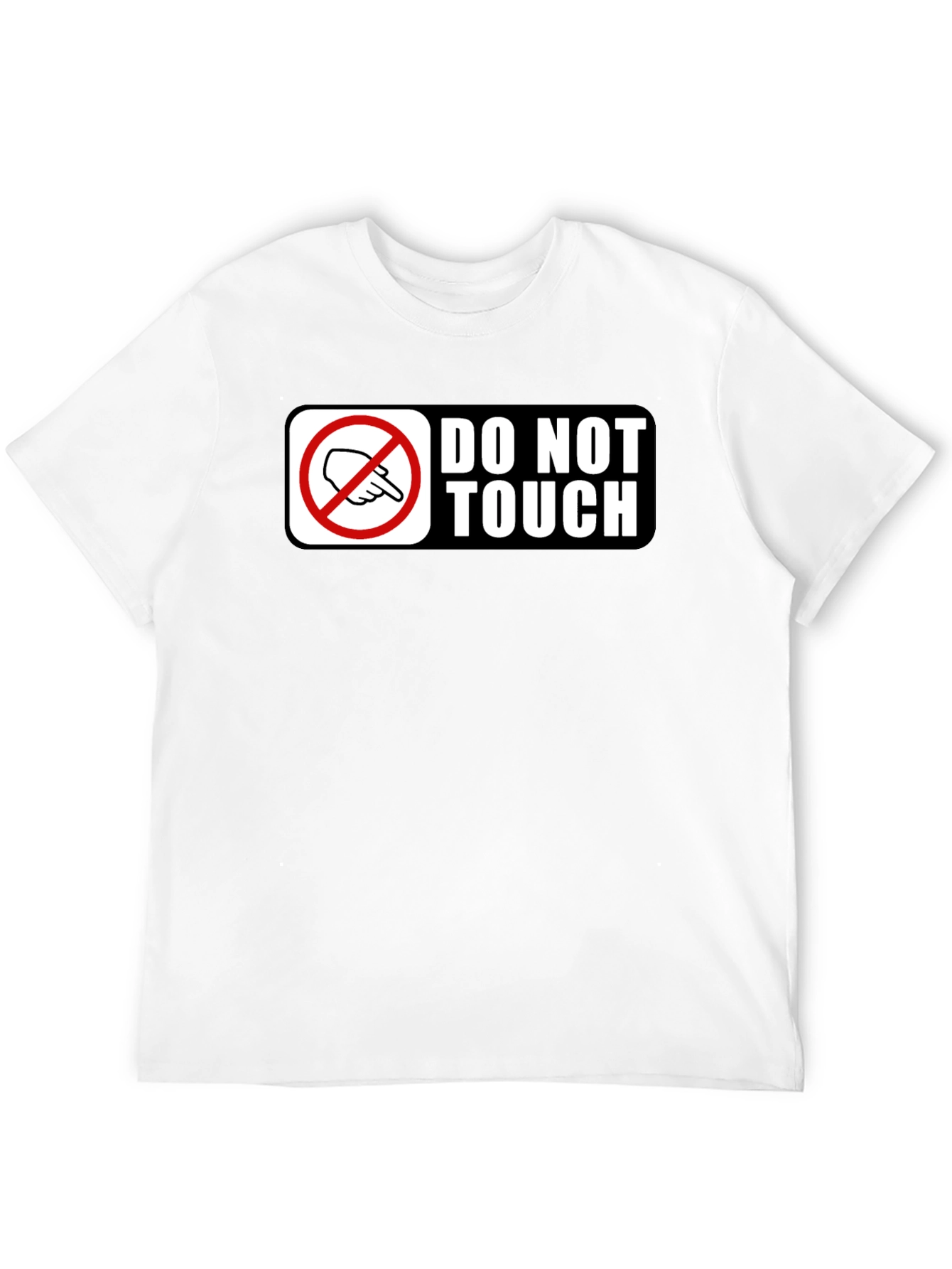 Do Not Touch Novelty Graphic Tee - Black