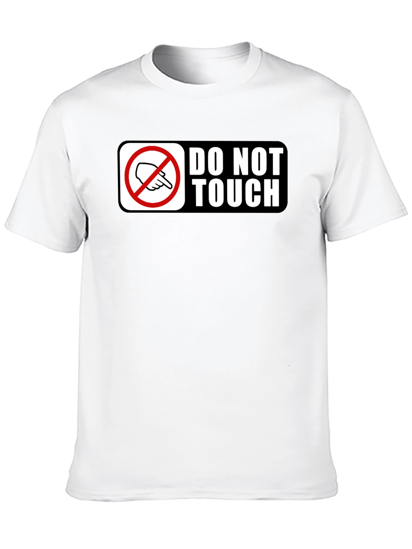 Do Not Touch Novelty Graphic Tee - Black