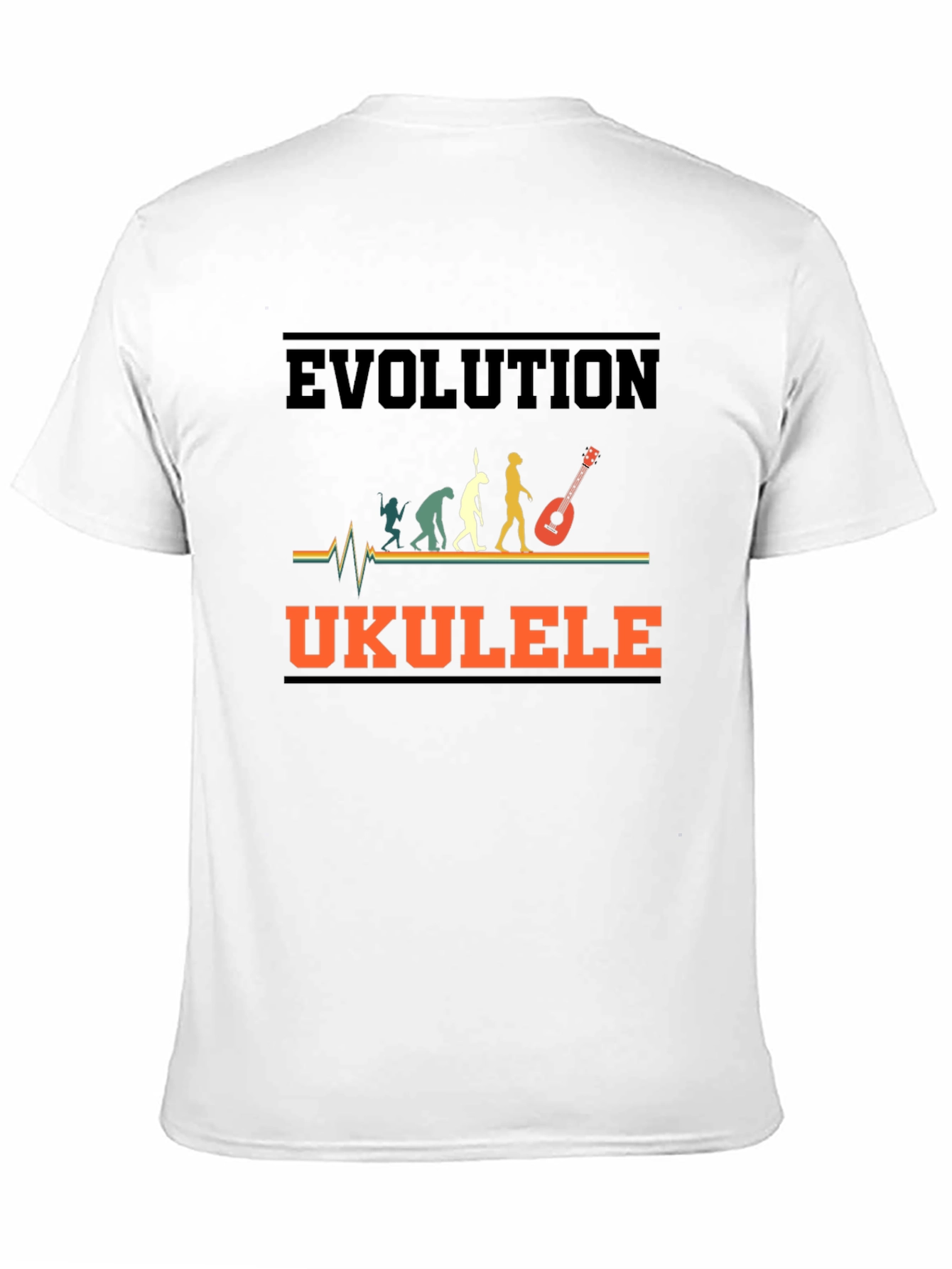 Evolution Ukulele T-Shirt Funny Music Lover Tee
